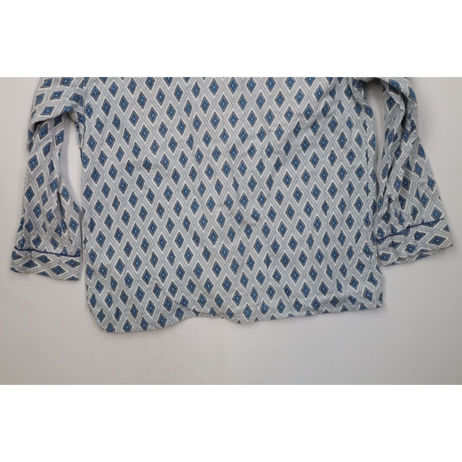 Vintage Vintage 70s Streetwear 2 Piece Flannel Diamond Pajamas Size US L / EU 52-54 / 3 - 7 Thumbnail