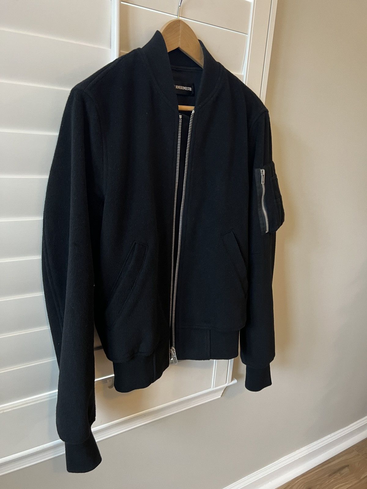 Ann Demeulemeester Ann Demeulemeester Barbara Wool Bomber Jacket - AW23 Size US S / EU 44-46 / 1 - 2 Thumbnail