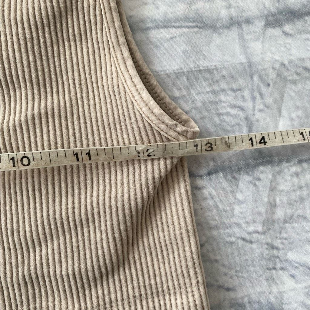 Other Nikibiki women S v-cut ribbed crop tank top cream Size S / US 4 / IT 40 - 8 Thumbnail