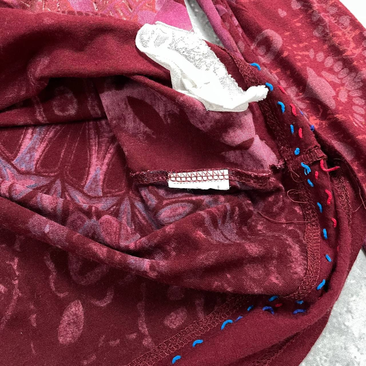 Desigual Desigual Y2K Long Sleeve Top Women’s Red/ Pink Size S Size S / US 4 / IT 40 - 8 Thumbnail
