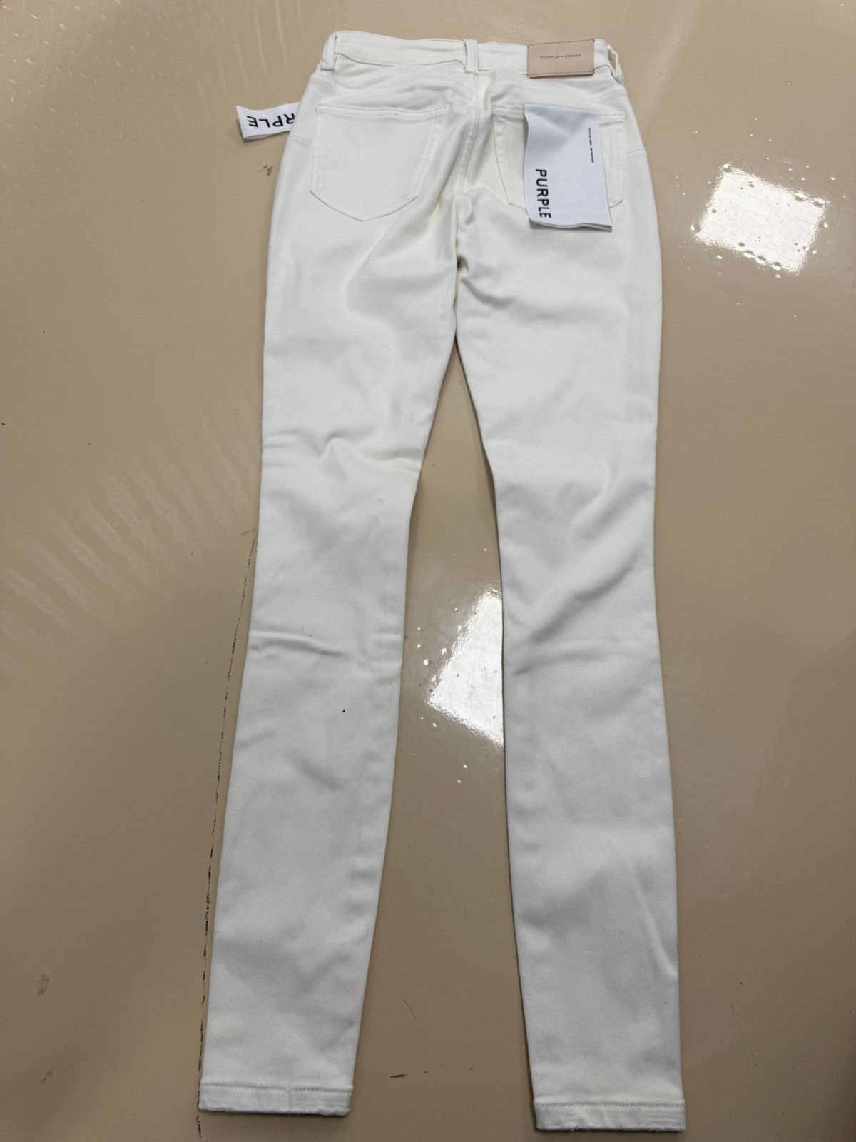 Other Purple Brand Skinny Whisper White Jeans Size 26" / US 2 / IT 38 - 5 Thumbnail