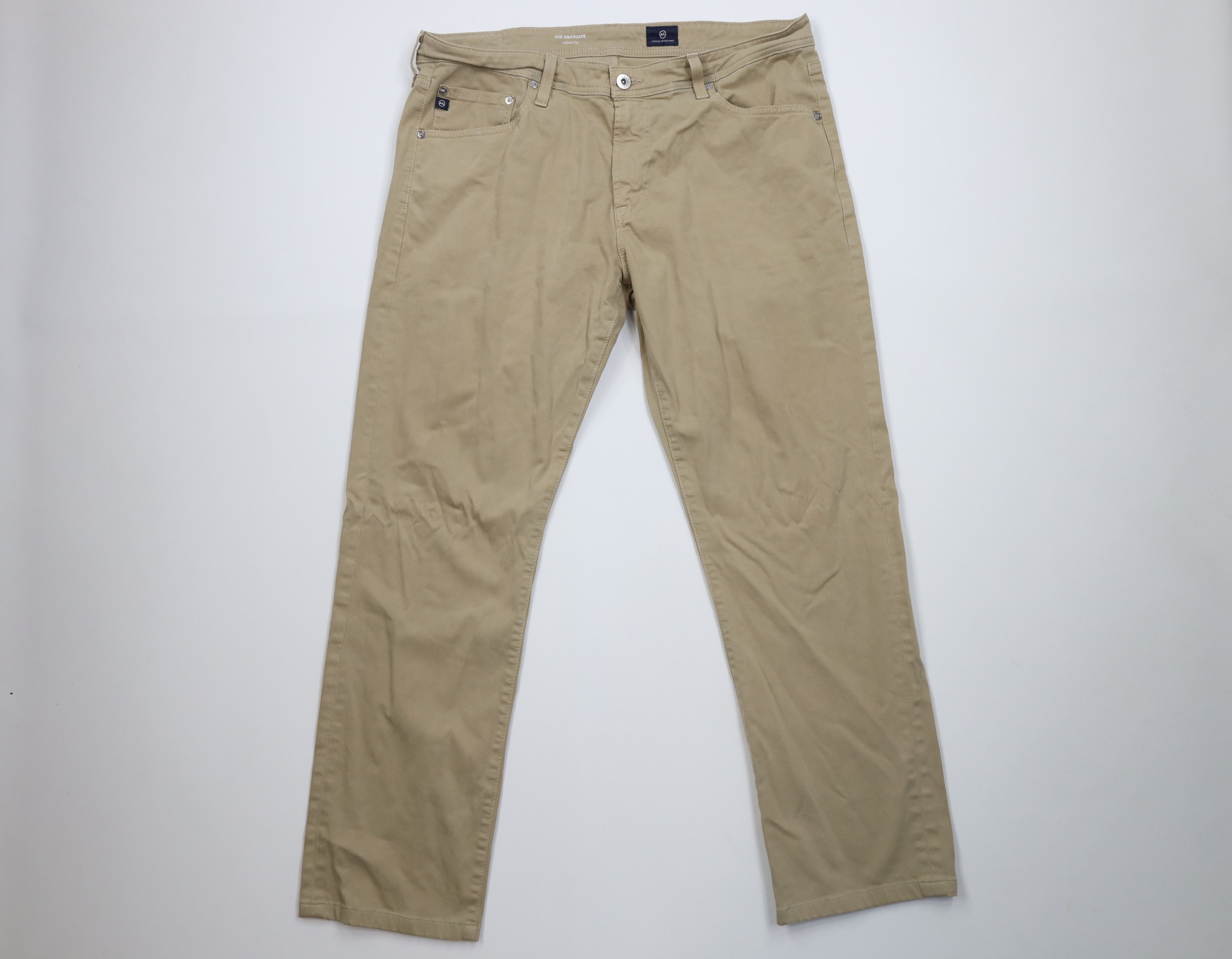 Adriano Goldschmied Graduate Tailored Leg Chino Pants Beige