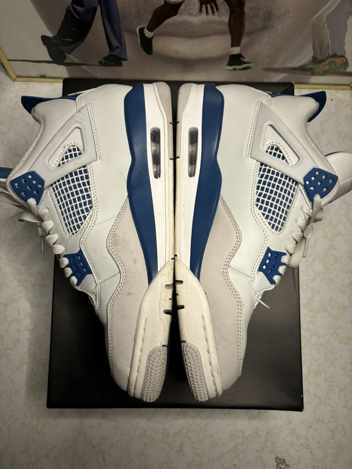 Jordan Brand Jordan Retro 4 ‘Military Blue’ Size US 9.5 / EU 42-43 - 3 Thumbnail