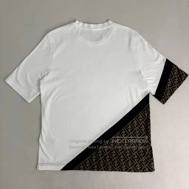 Fendi Fendi White Cotton Women's T-Shirt with Logo . Size S / US 4 / IT 40 - 2 Thumbnail