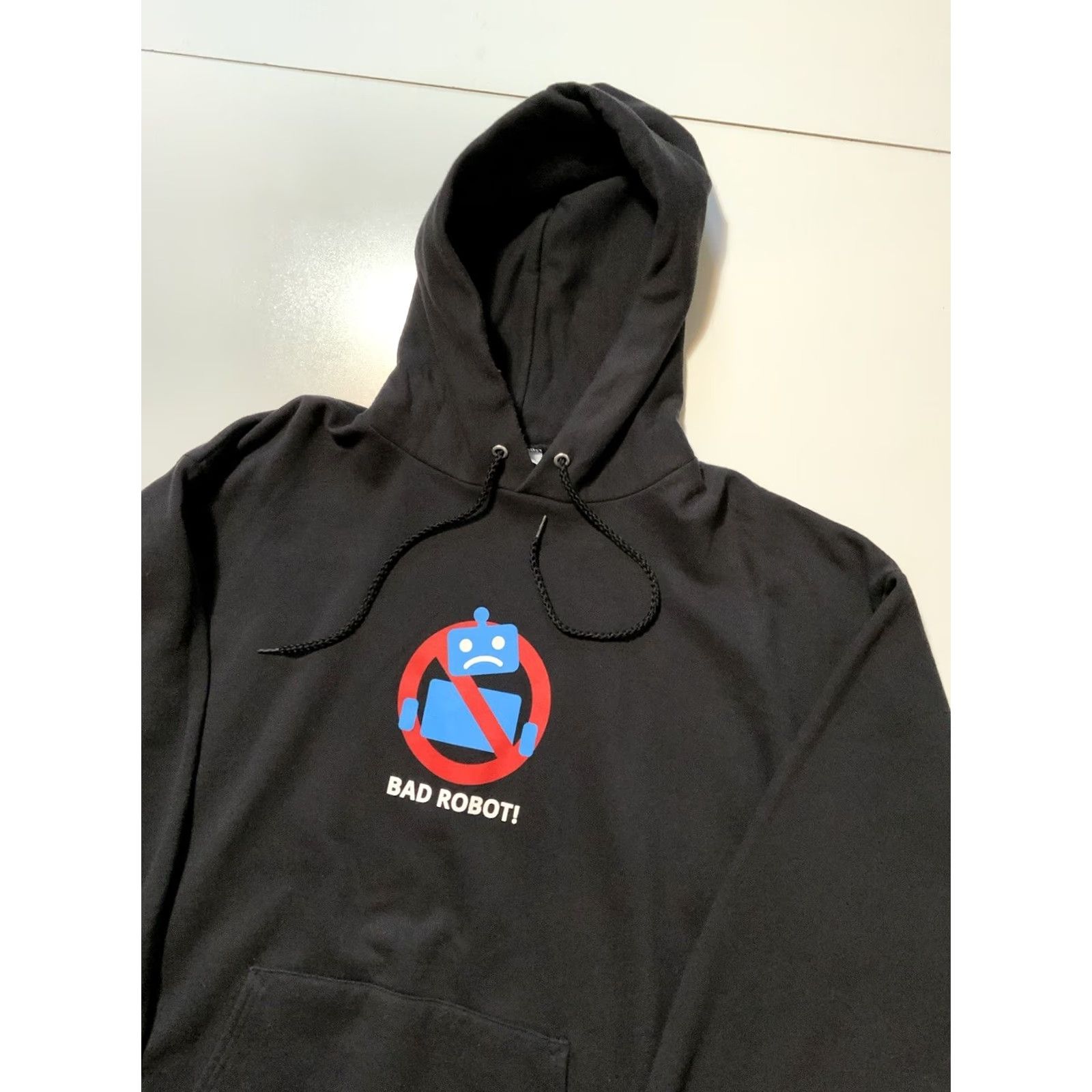 Port & Company VINTAGE Bad Robot Skateboarding Graphic Navy Blue Fleece Pullover Hoodie XL Men XS? Size US XL / EU 56 / 4 - 4 Thumbnail
