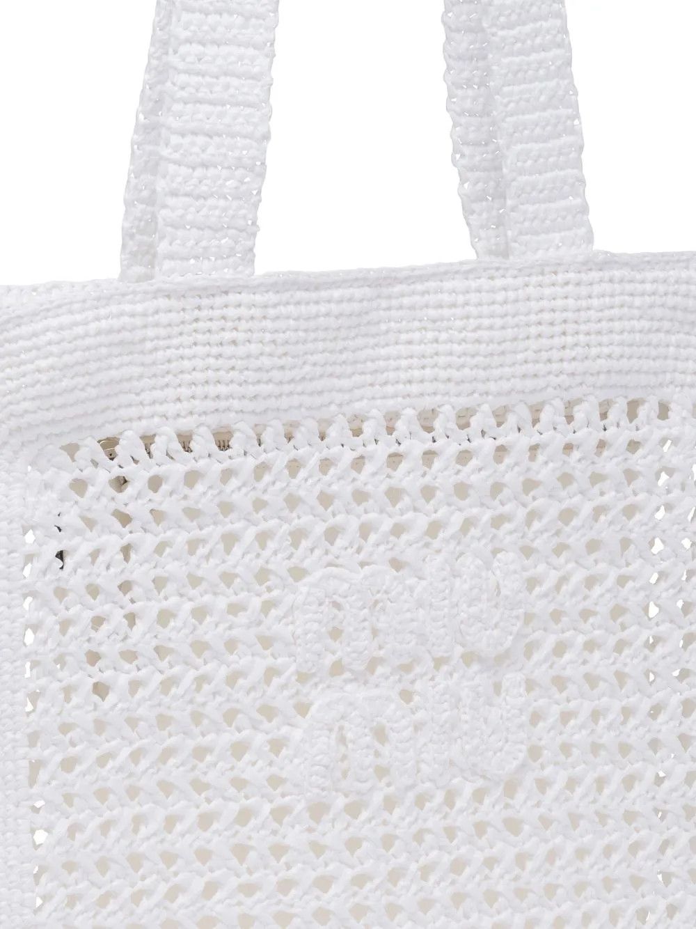 Miu Miu o1B3y1r0426 Size: OS / Crochet Logo-Appliqué Woven Tote Bag Size ONE SIZE - 4 Thumbnail