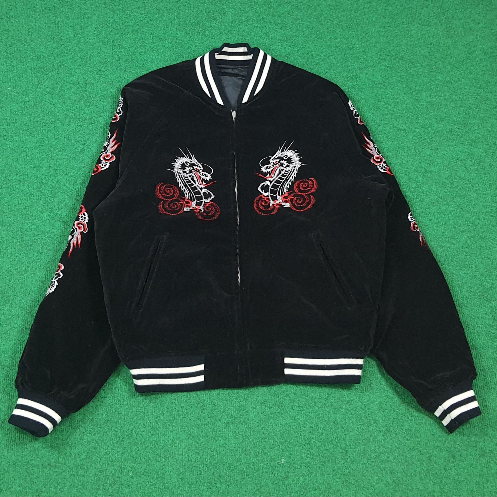 Japanese Brand Shoot One Reversible Sukajan Bomber American Spirit C291N24 Size US M / EU 48-50 / 2 - 9 Thumbnail