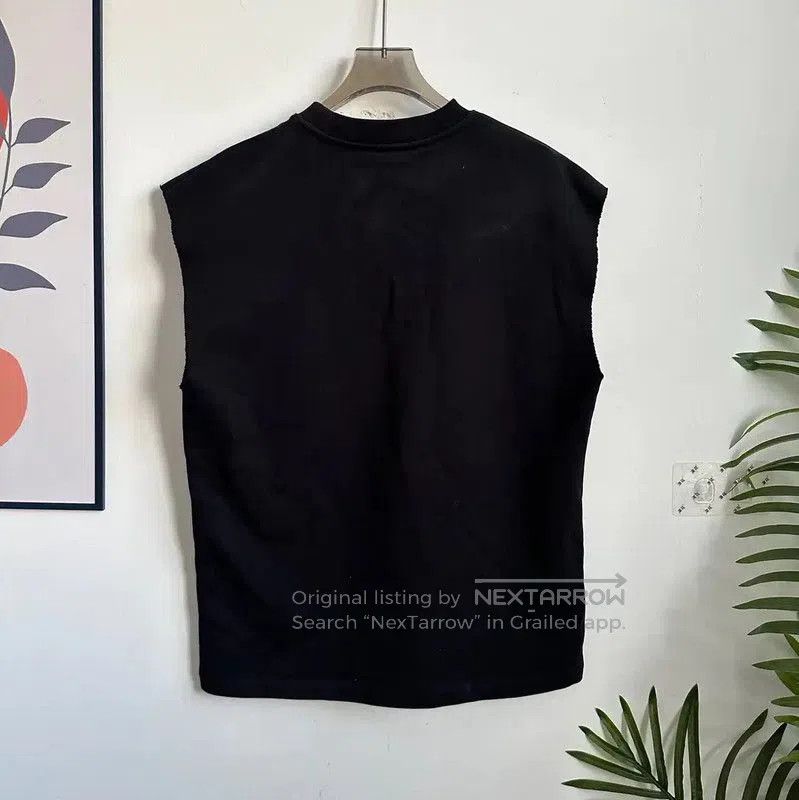 Alexander McQueen Alexander McQueen Black Sleeveless T-Shirt for Men . Size US XS / EU 42 / 0 - 2 Thumbnail
