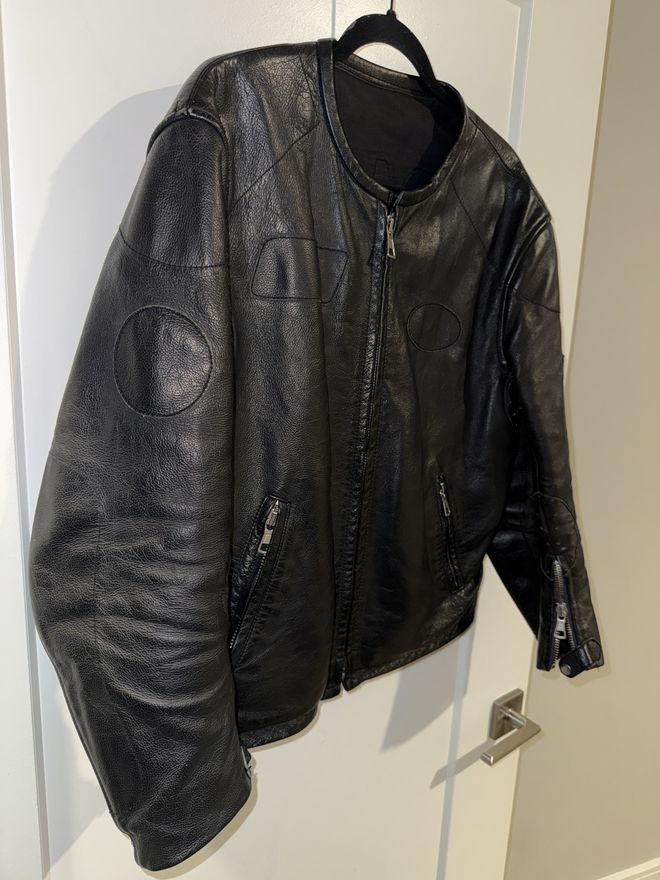 Maison Margiela Leather Cafe Racer Jacket Size US L / EU 52-54 / 3 - 4 Thumbnail
