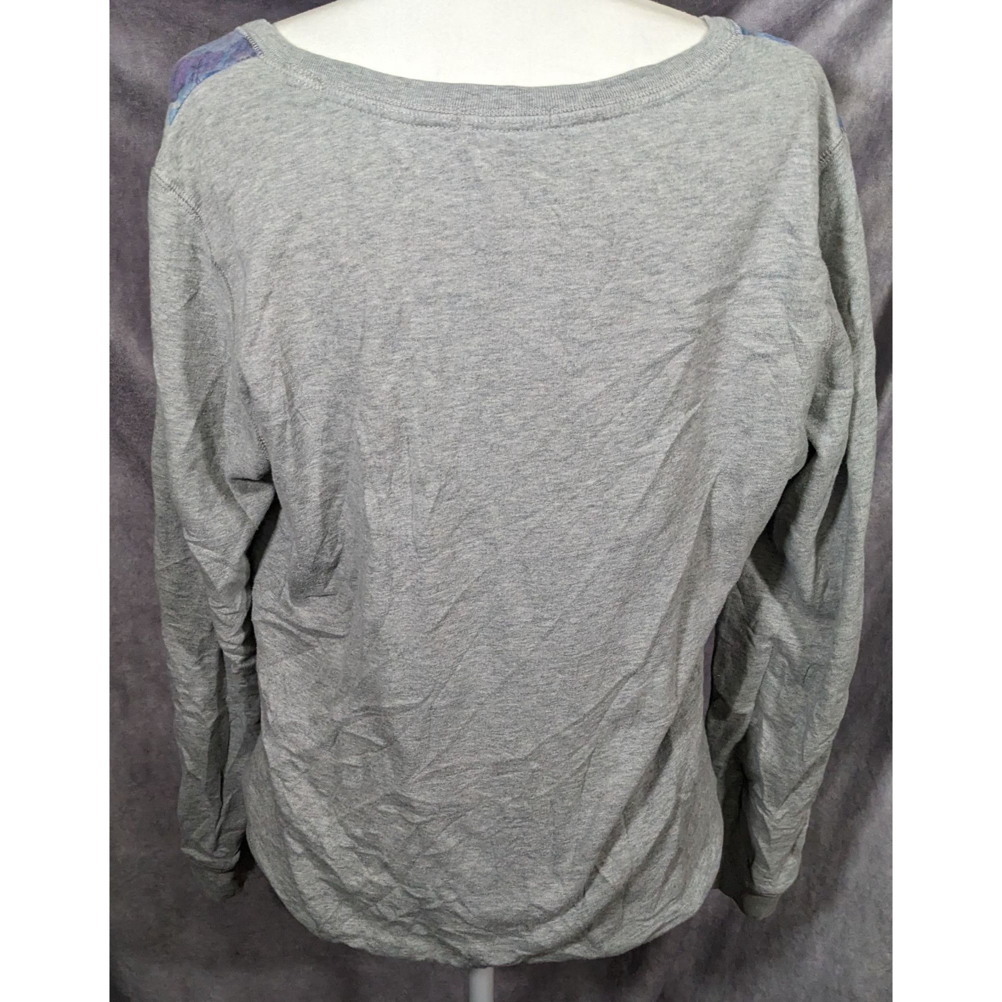 Aeropostale Aeropostale Y2K Grey And Blue Floral Sweatshirt Size L / US 10 / IT 46 - 7 Thumbnail