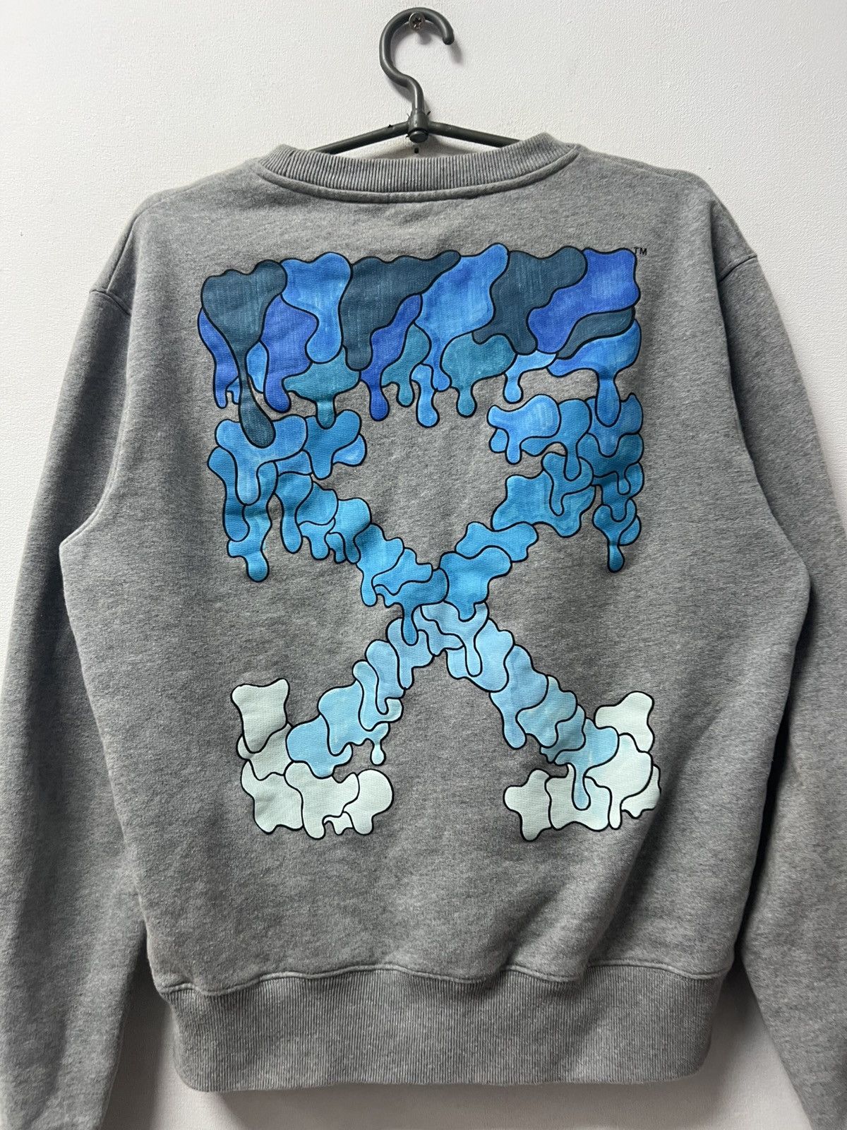 Off-White Off White Sweatshirt Big Logo Size S Gray Men Size US S / EU 44-46 / 1 - 3 Thumbnail