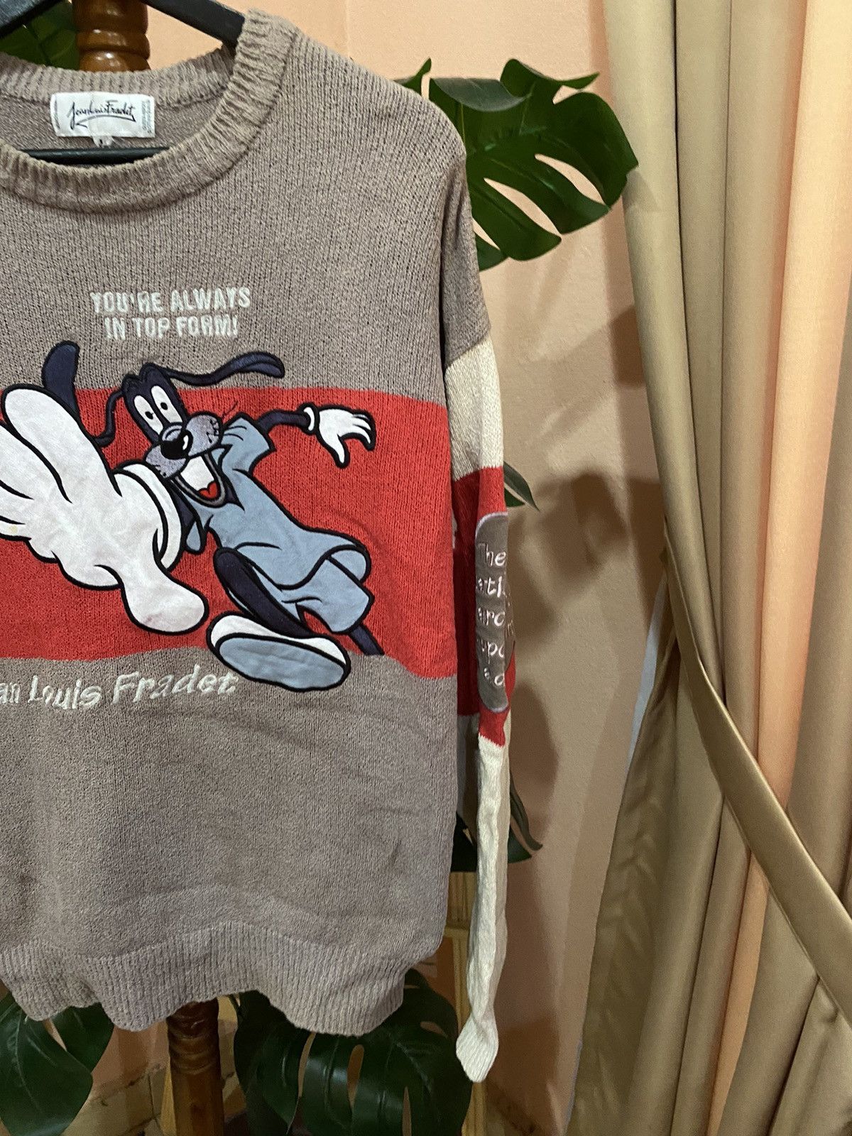 Designer Jean Louis Fradet Vintage Cartoon Sweater – Retro Knitwear Size US M / EU 48-50 / 2 - 4 Thumbnail