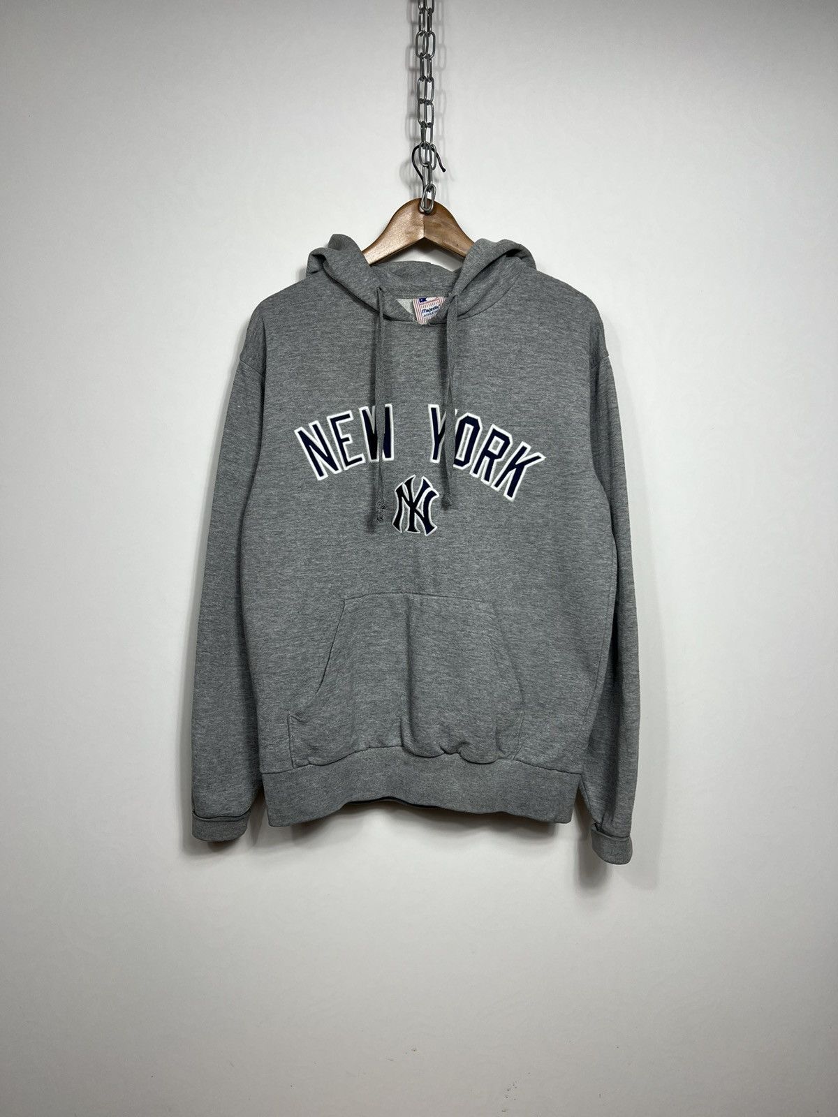 Majestic Vintage Majestic New York Yankees Big Logo Hoodie Size US S / EU 44-46 / 1 - 1 Thumbnail