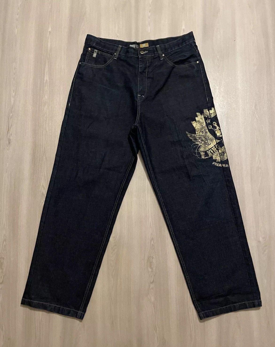 Southpole × Vintage Vintage Y2K SOUTHPOLE KING OF KINGS Baggy RN82628 Sz 40 Size US 40 / EU 56 - 5 Thumbnail