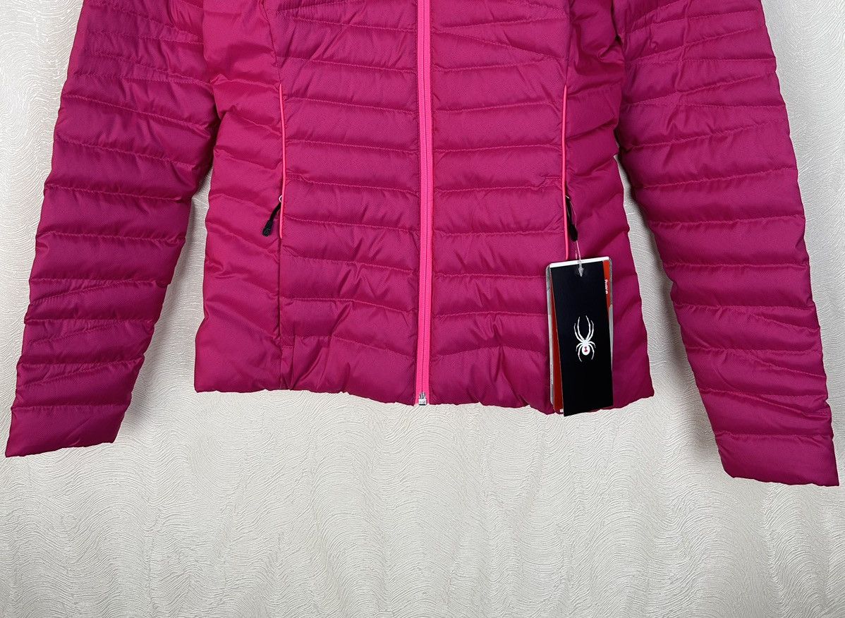 Spyder Spyder Pink Timeless Down Hooded Windproof Ski Jacket Size XS / US 0-2 / IT 36-38 - 9 Thumbnail