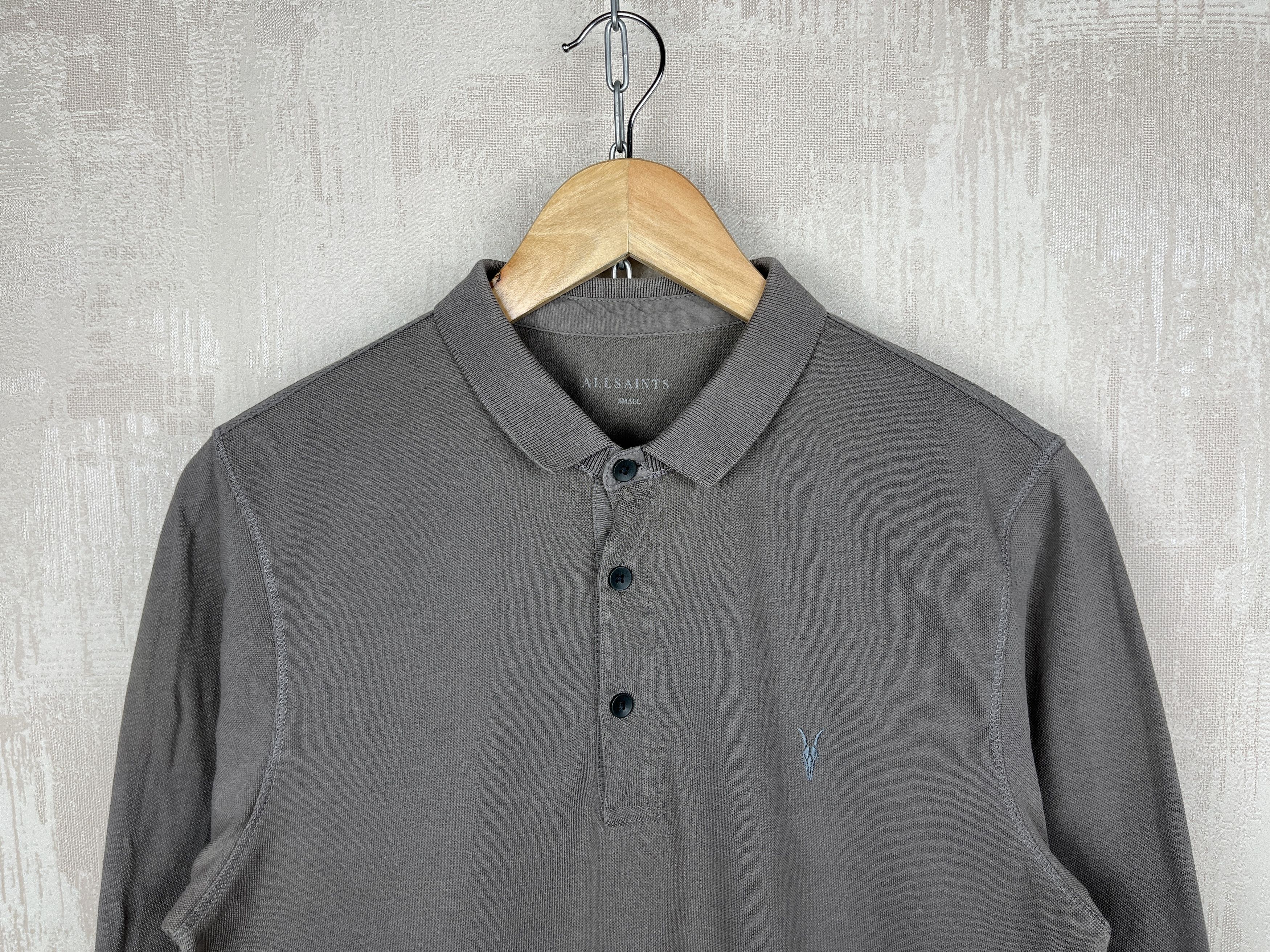 Allsaints AllSaints Reform Long Sleeve Polo T-shirt Pullover Size US S / EU 44-46 / 1 - 3 Thumbnail