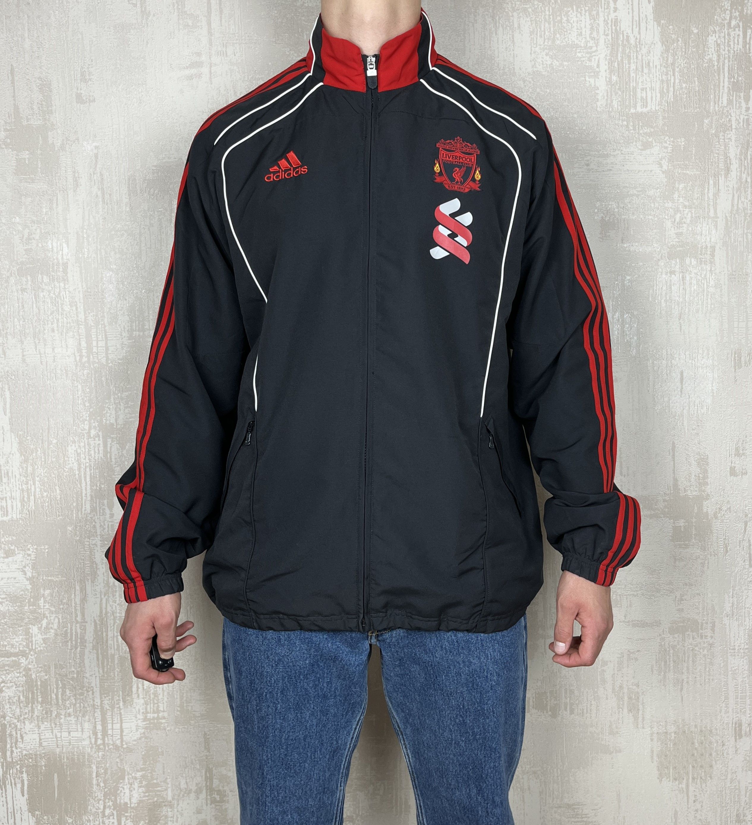 Vintage Liverpool FC 2009 2010 Football Soccer Training Jacket Size US XXL / EU 58 / 5 - 2 Thumbnail