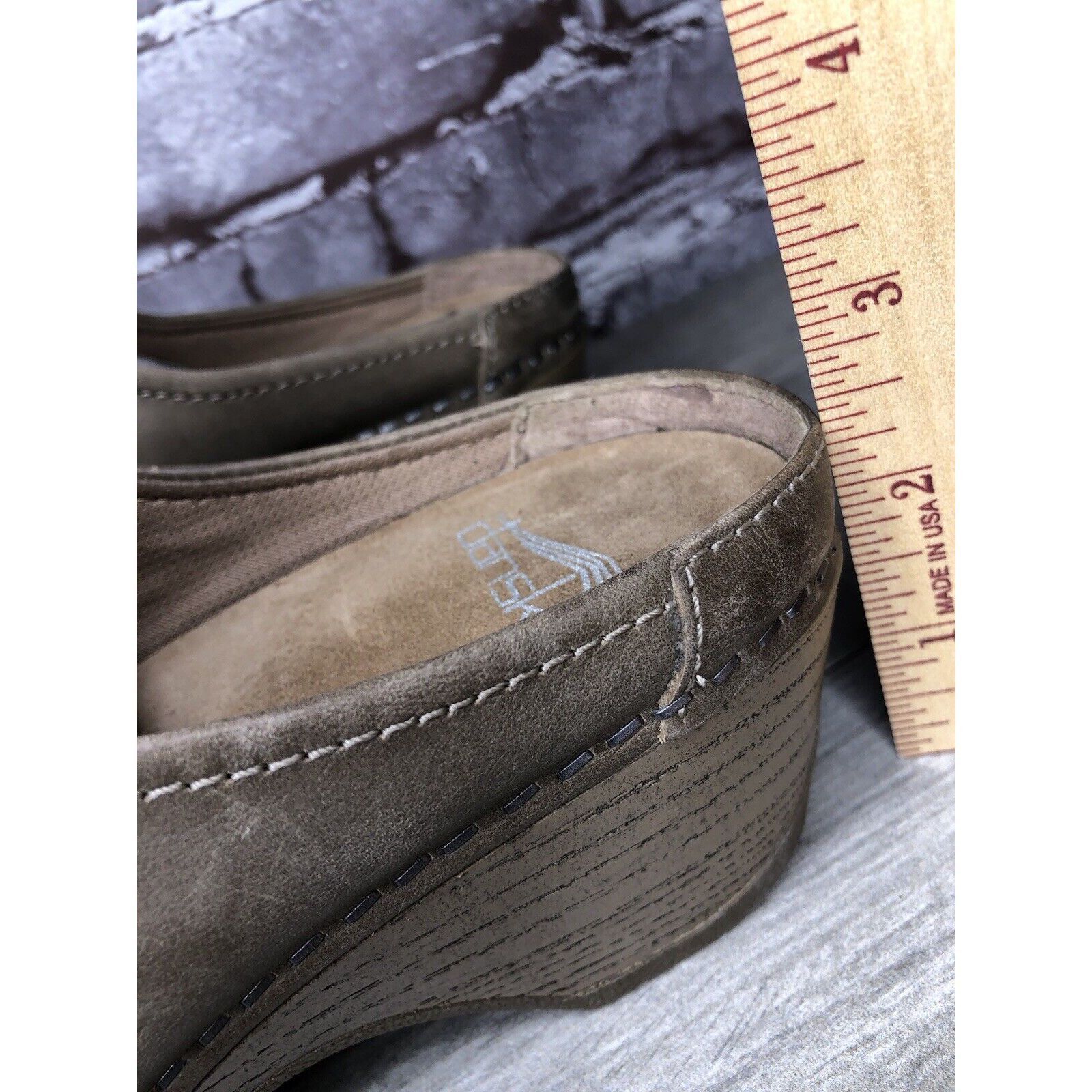 Other Dansko Brown Leather Round Toe Mule Pumps Heel Clogs Shoes Size US 6 / IT 36 - 9 Thumbnail