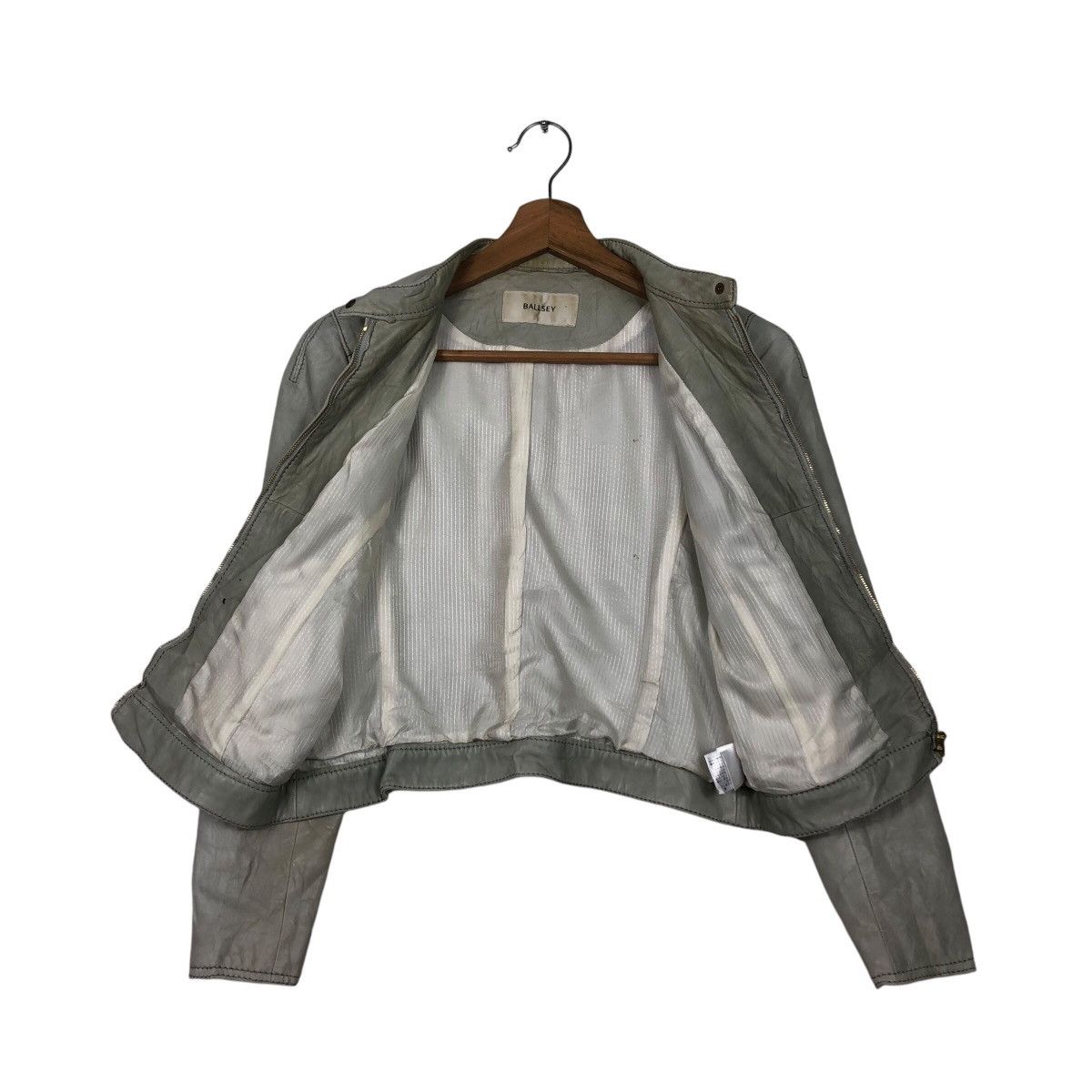 Japanese Brand 📌Vintage Cropped Leather Biker Jacket Ballsey Size US M / EU 48-50 / 2 - 14 Thumbnail
