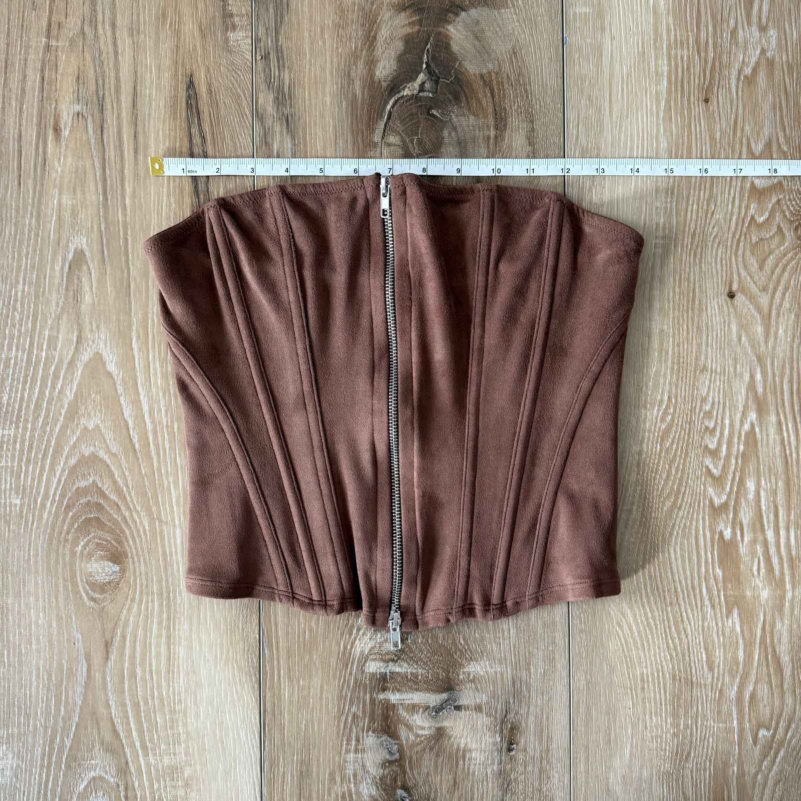 Urban Outfitters Urban Outfitters Out From Under Clara Faux Suede Corset Top Size M / US 6-8 / IT 42-44 - 4 Thumbnail