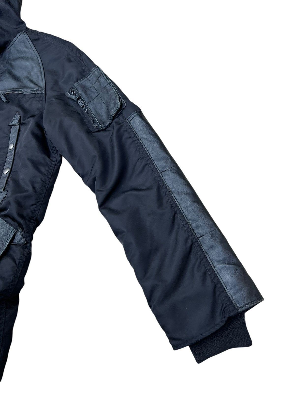 Le Grande Bleu (L.G.B.) HOUSTON N3B Style Racoon Fur Hybrid Lambhide Parka Jacket Size US M / EU 48-50 / 2 - 12 Thumbnail