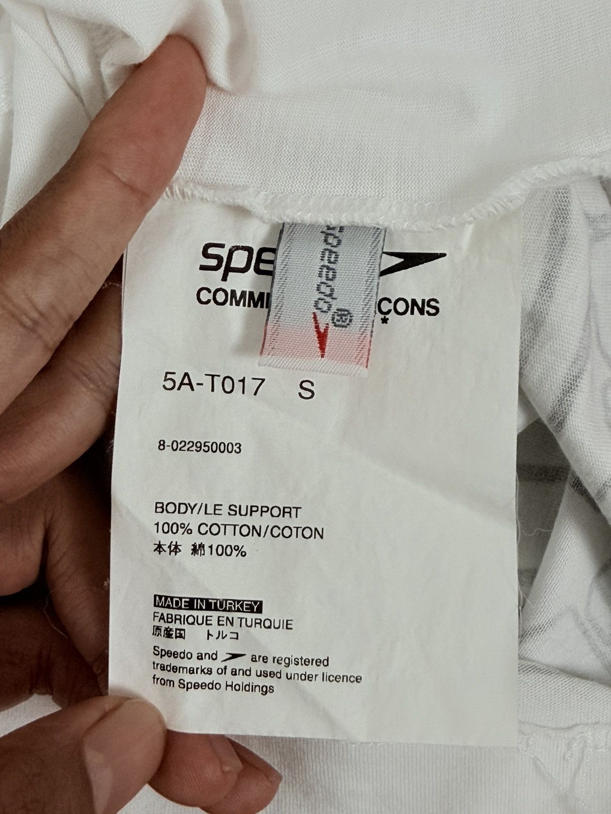 Comme des Garcons × Speedo Comme des Garcons CDG Speedo Collab Tee Size US S / EU 44-46 / 1 - 4 Thumbnail