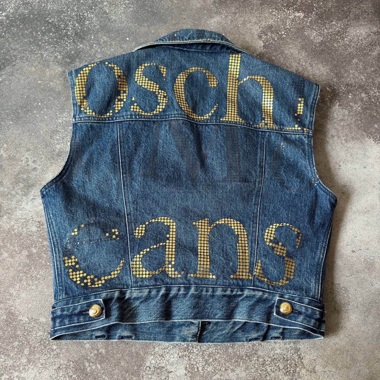 Moschino Moschino Vintage Rhinestones Details Denim Vest Jacket Size M / US 6-8 / IT 42-44 - 8 Thumbnail
