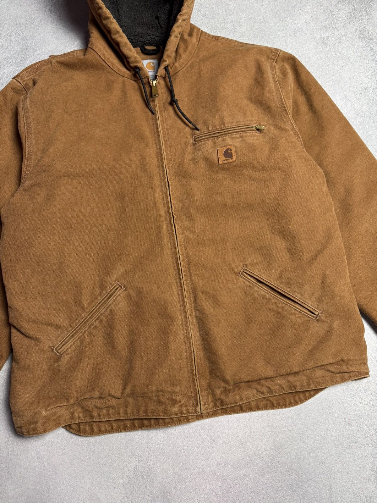 Carhartt Carhartt J141-211 Sherpa Lined Work Hooded Jacket Size US XL / EU 56 / 4 - 5 Thumbnail
