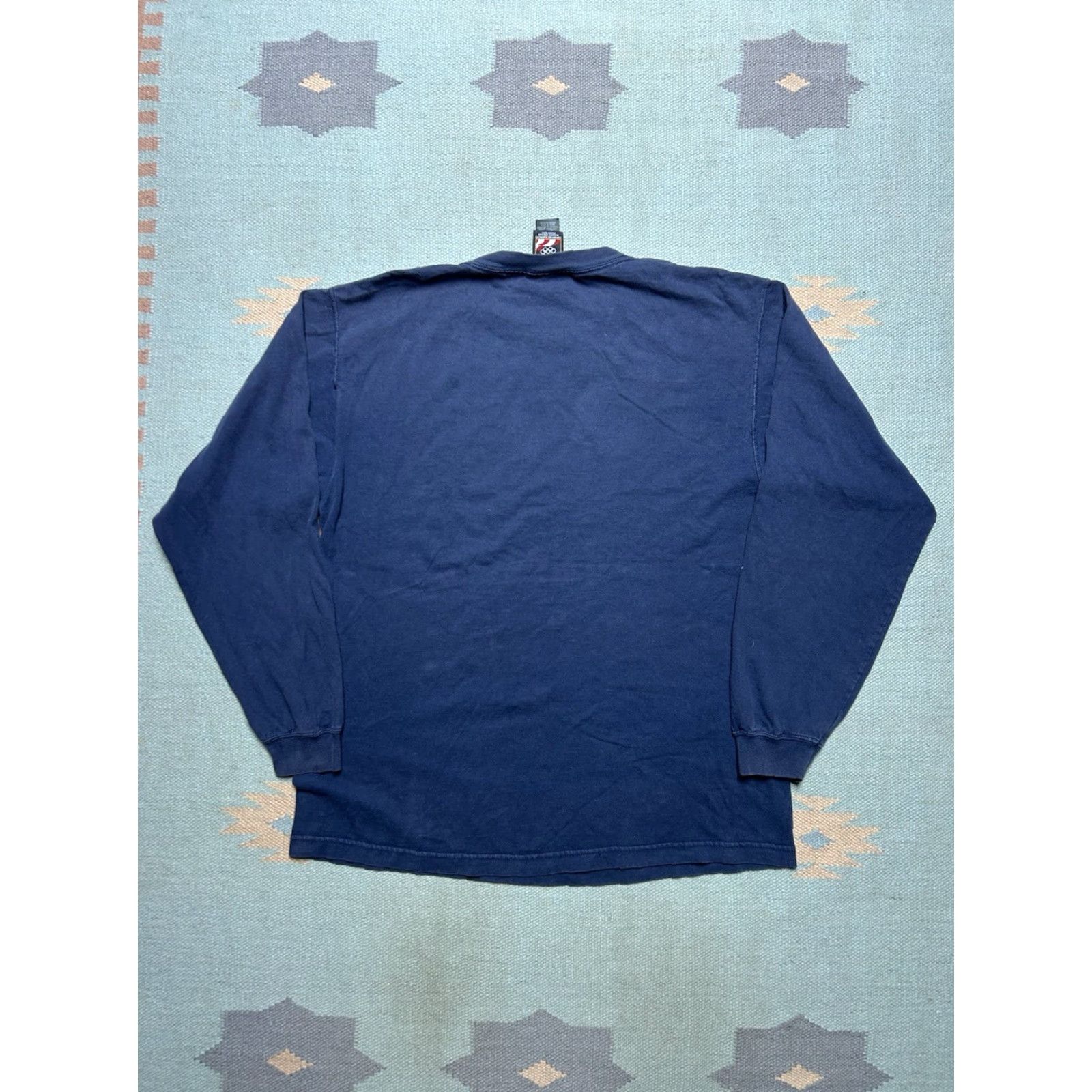JCPenney VINTAGE long sleeve T-Shirt plain blank navy blue JCPenney Olympics medium Size US M / EU 48-50 / 2 - 6 Thumbnail
