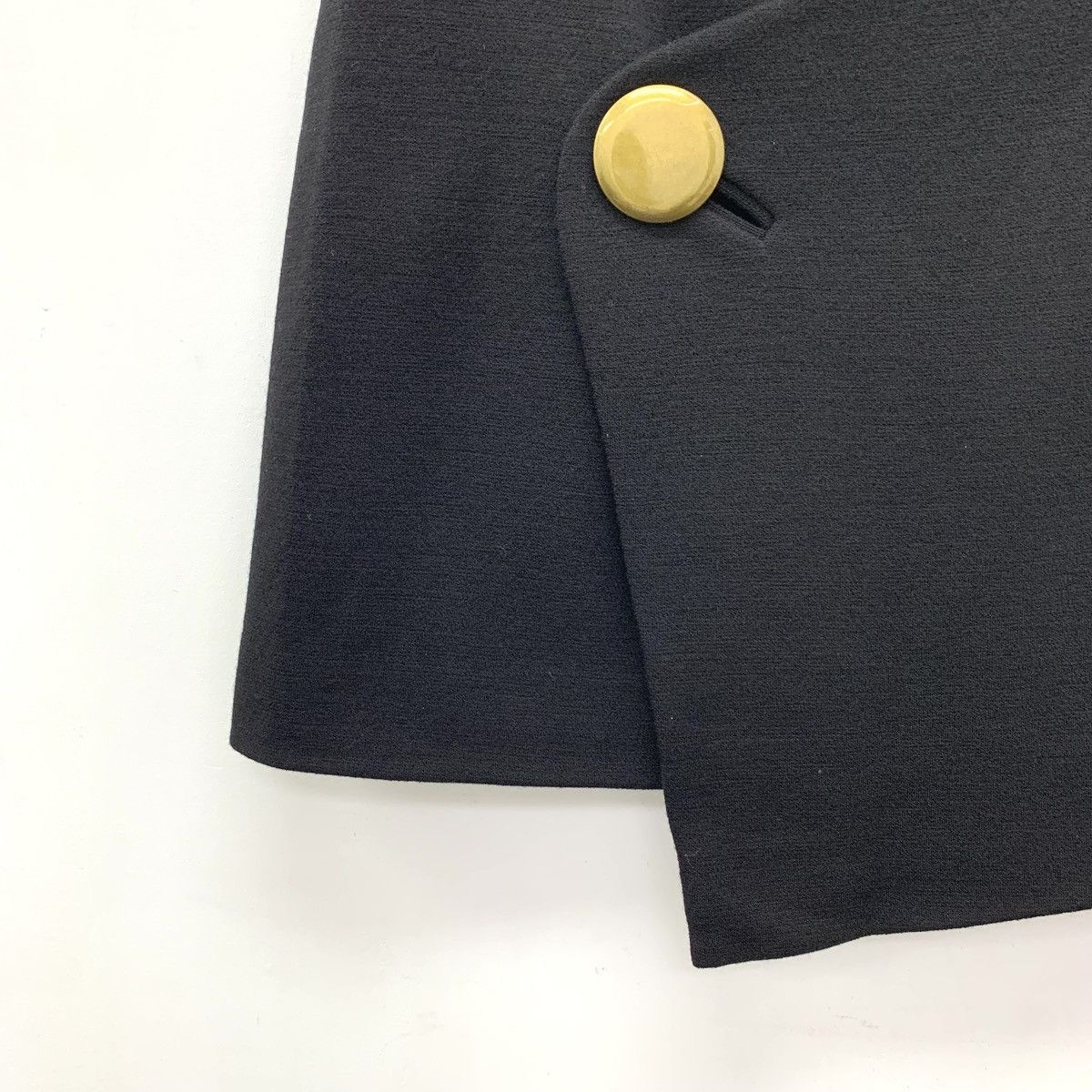 Balenciaga Balenciaga Black Irregular Wool Casual Mini Skirt K26WX Size 26" / US 2 / IT 38 - 4 Thumbnail