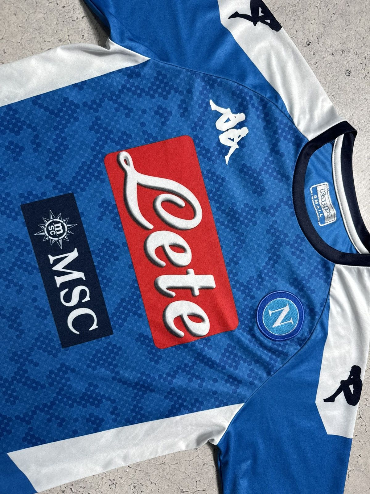 Kappa Kappa FC Napoli 2019/2020 Soccer Jersey Size US S / EU 44-46 / 1 - 4 Thumbnail