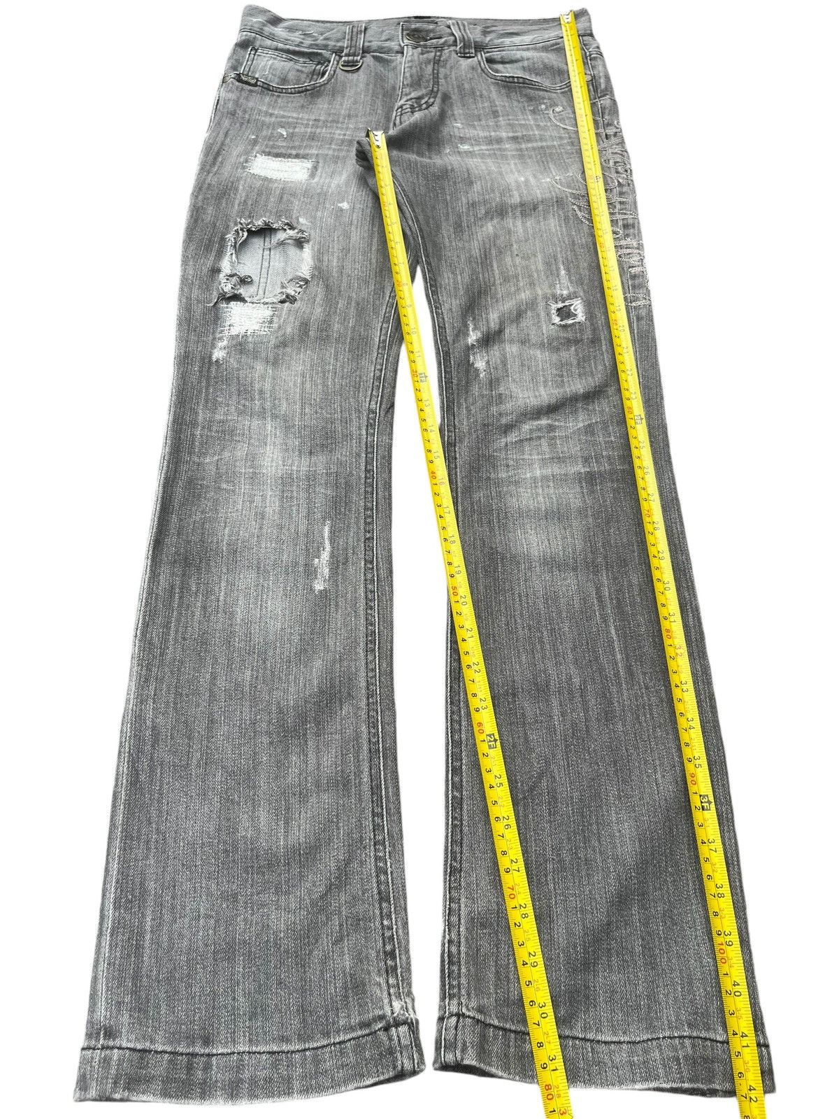 Indian Motorcycle × Norton Vintage Y2K Made in Usa Norton Motorcycle Distressed Jeans Size US 31 - 13 Thumbnail