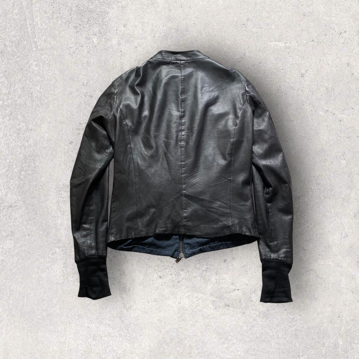 10sei0otto Vintage 10Sei0Otto Leather Jacket Black style Rick owens 00s Size US M / EU 48-50 / 2 - 2 Thumbnail