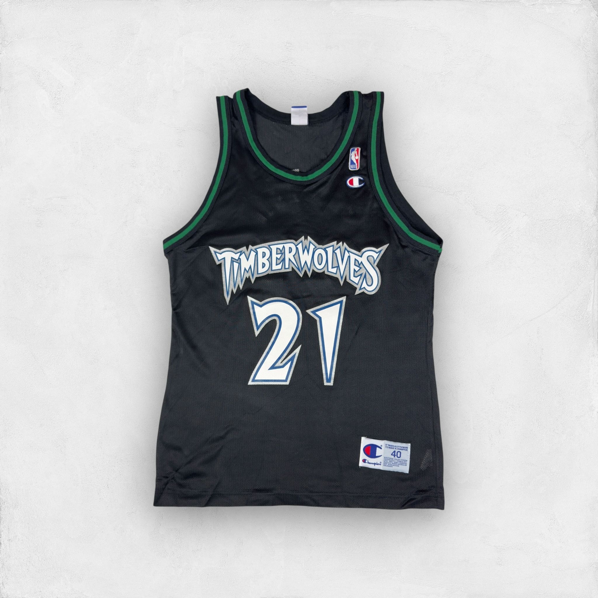 Champion × Vintage Champion Men Minnesota Timberwolves Kevin Garnett #21 Jersey Size US L / EU 52-54 / 3 - 1 Thumbnail