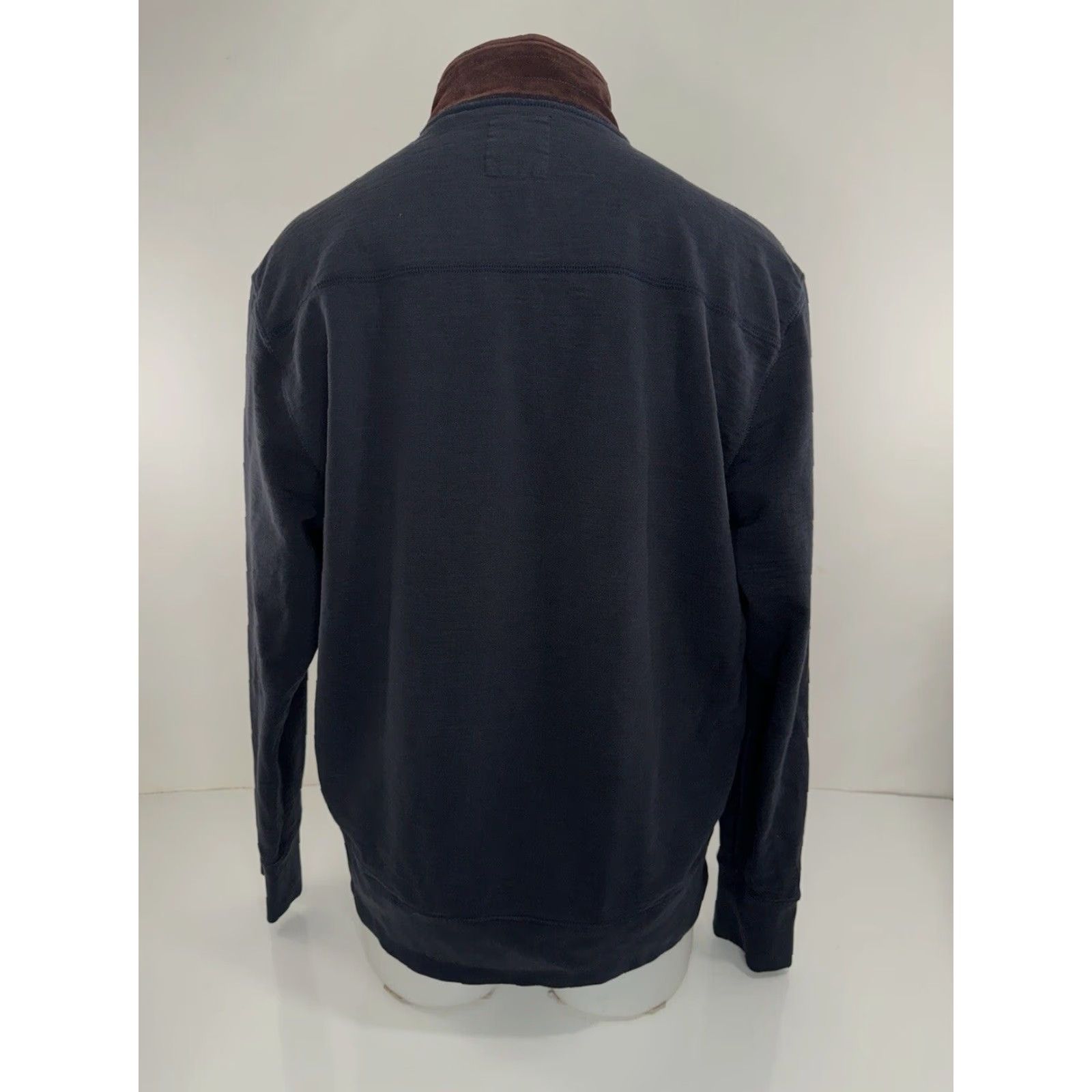 Billy Reid BILLY REID Full Zip Mens XL Bomber Jacket Sueded Trim Cotton Blue / Brown Size US XL / EU 56 / 4 - 3 Thumbnail