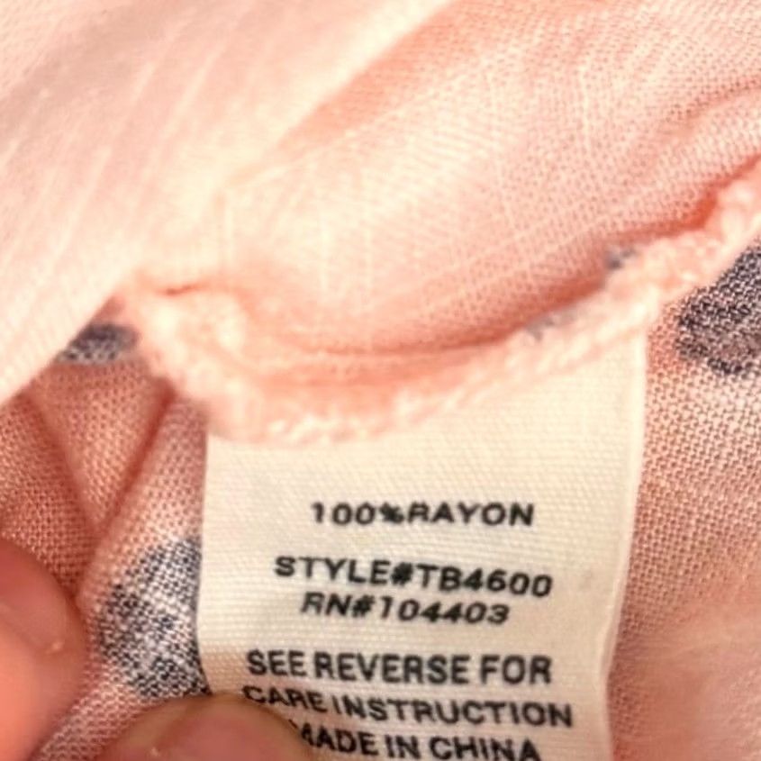 Pinko MINE Camisole Tank Top Women S Pink Polka Dot Button Front Tie TB4600 Boho Summer V-Neck Spaghetti Strap Size S Regular Color Pink Size S / US 4 / IT 40 - 7 Thumbnail