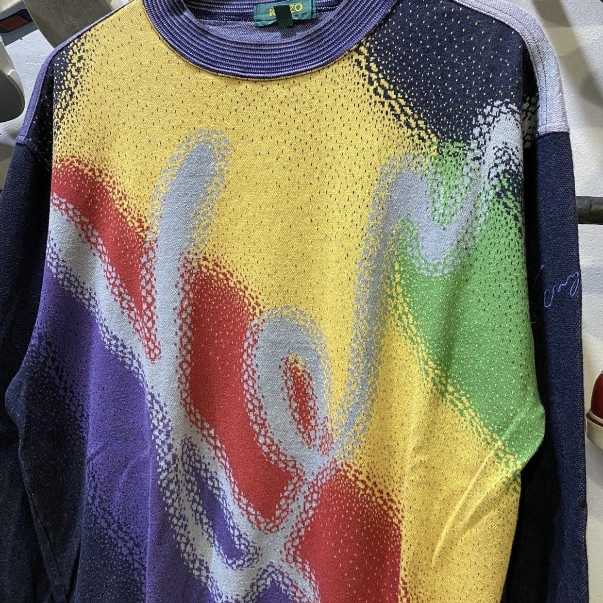 Kenzo Kenzo Colourful Spray Design Sweatshirts Size US L / EU 52-54 / 3 - 3 Thumbnail