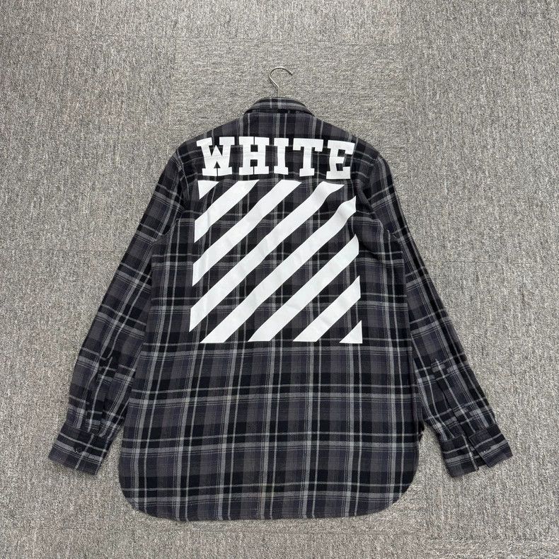 Burberry Off-White Checkered Long Sleeve Shirt Size US S / EU 44-46 / 1 - 1 Thumbnail