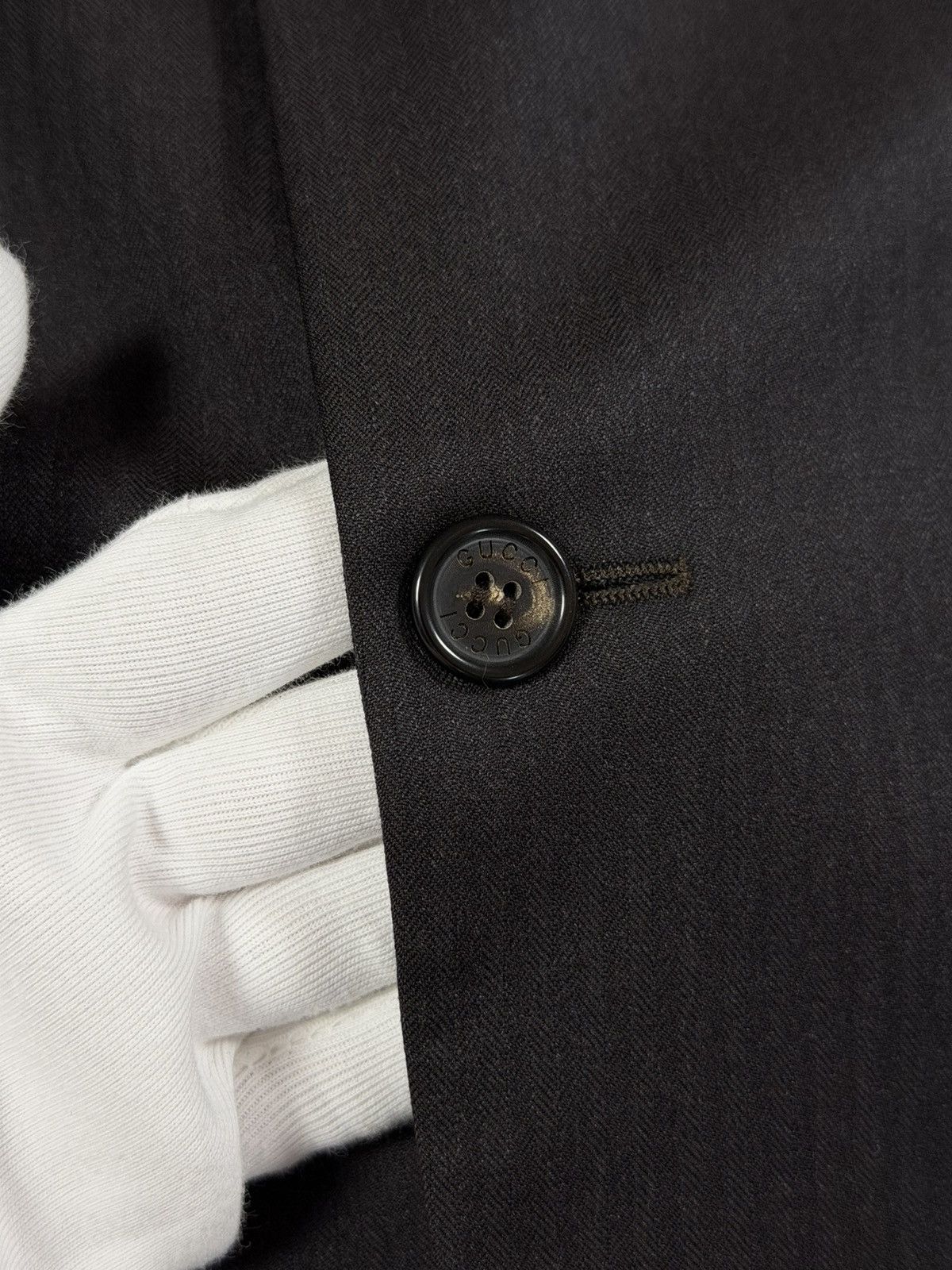 Gucci Gucci Classic Black Suit | Original | Size 52 | Size 52L - 8 Thumbnail