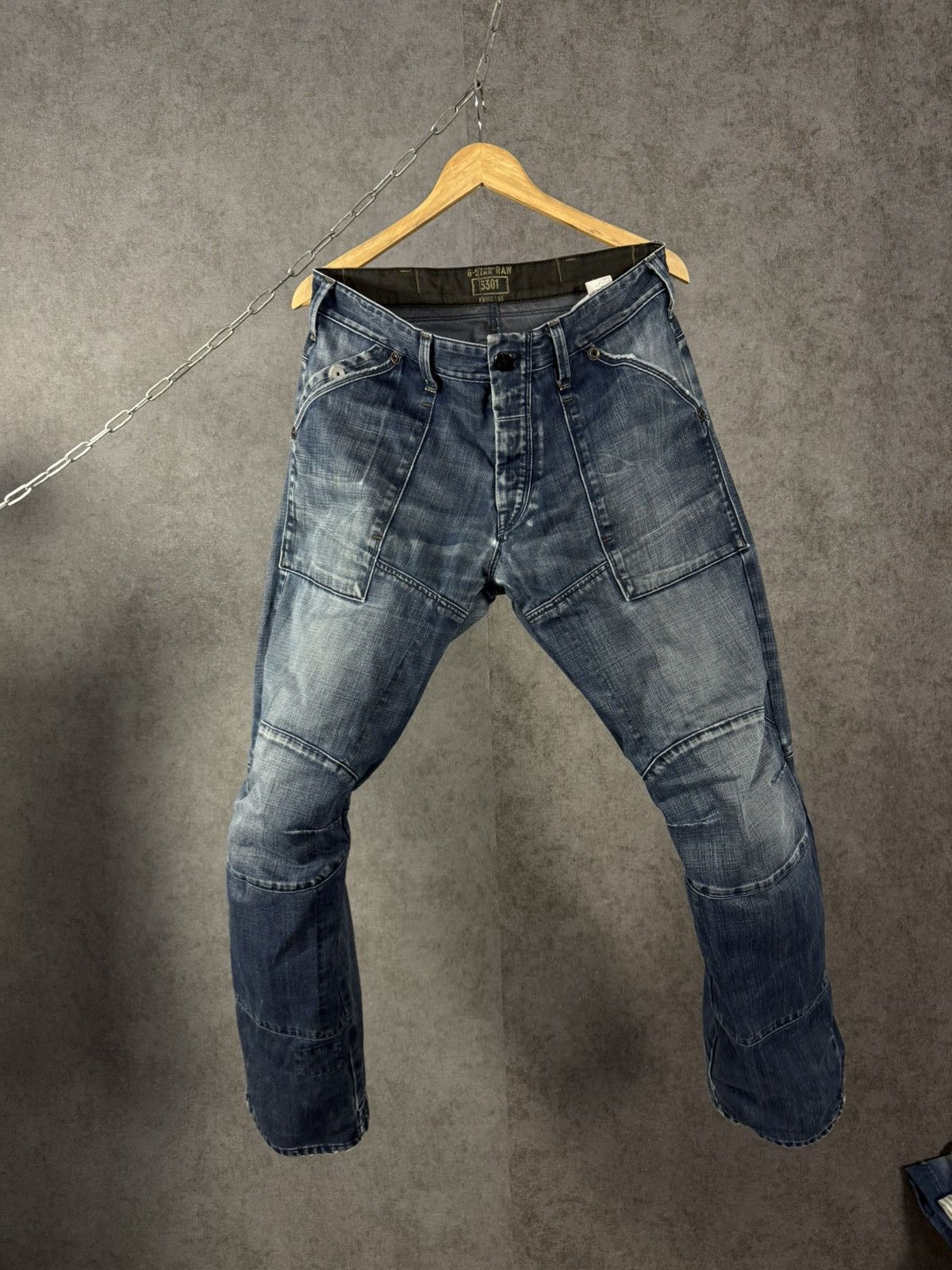 G-Star G Star Raw vintage designer biker jeans Size US 34 / EU 50 - 1 Thumbnail