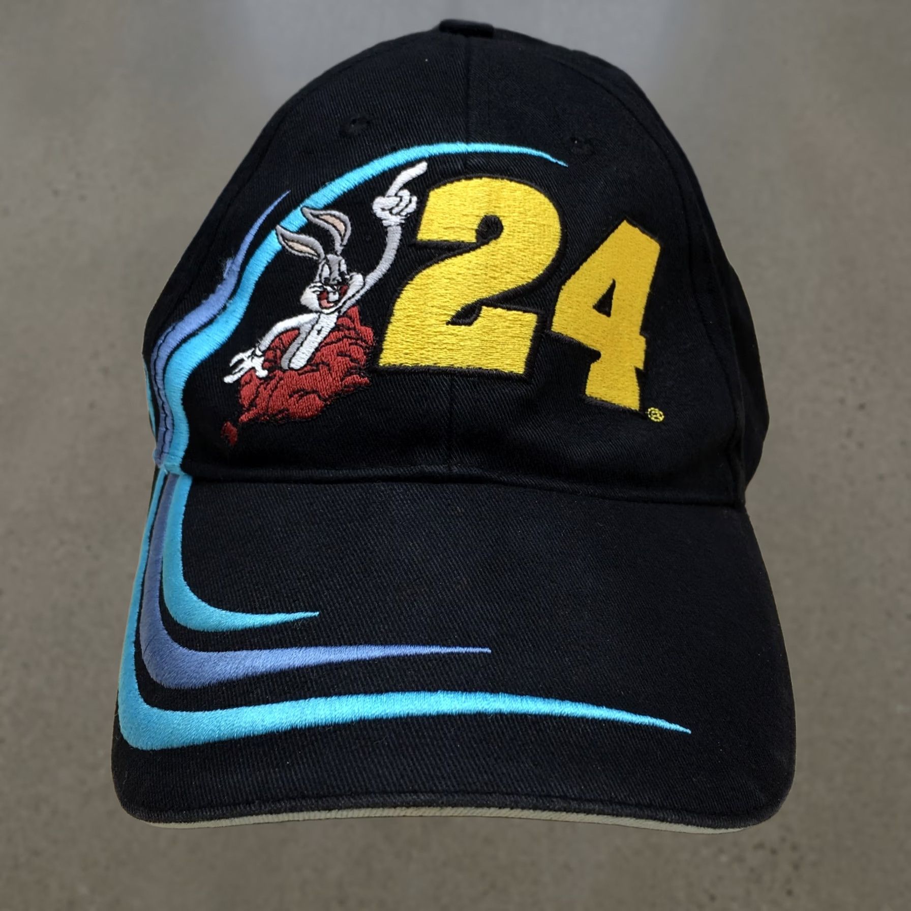 Vintage VINTAGE Winners Circle Bugs Bunny Cap Hat Mens OS Black Cotton Baseball Cap La? Size ONE SIZE - 1 Thumbnail
