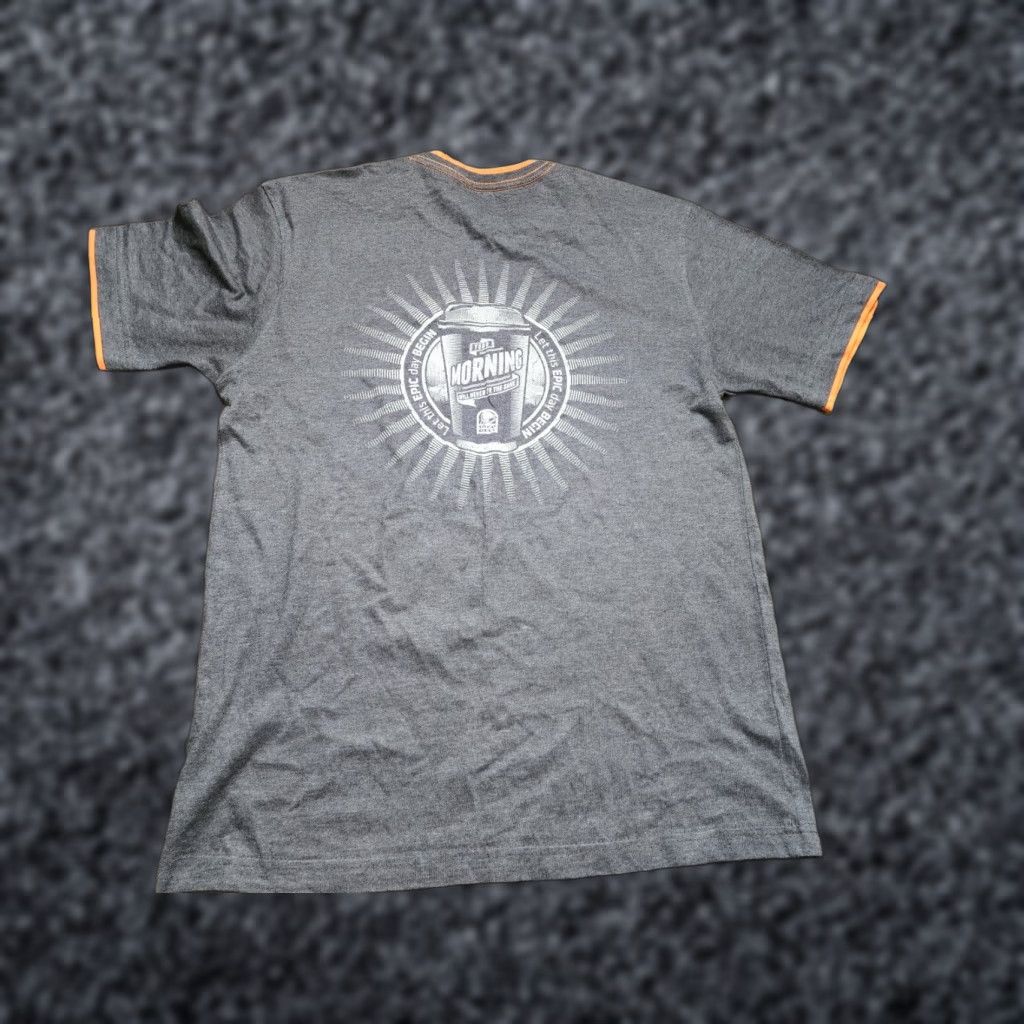 Bell Taco Bell Shirt Mens M Work T Shirt Gray Cotton Blend Short Sleeve Crew Neck Logo Boombox Food Music Mens Size US M / EU 48-50 / 2 - 1 Thumbnail