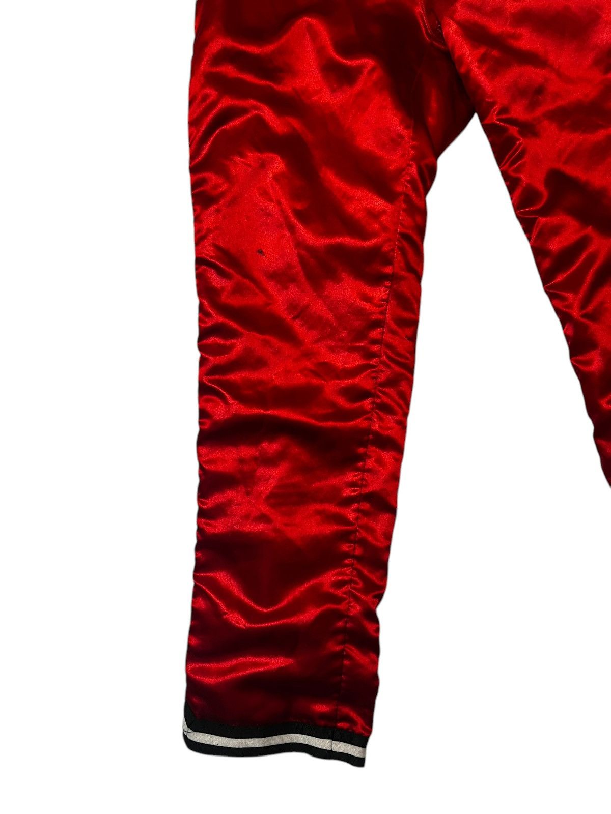 Kith × Mitchell & Ness Heat Pant Red Satin Size US 32 / EU 48 - 7 Thumbnail