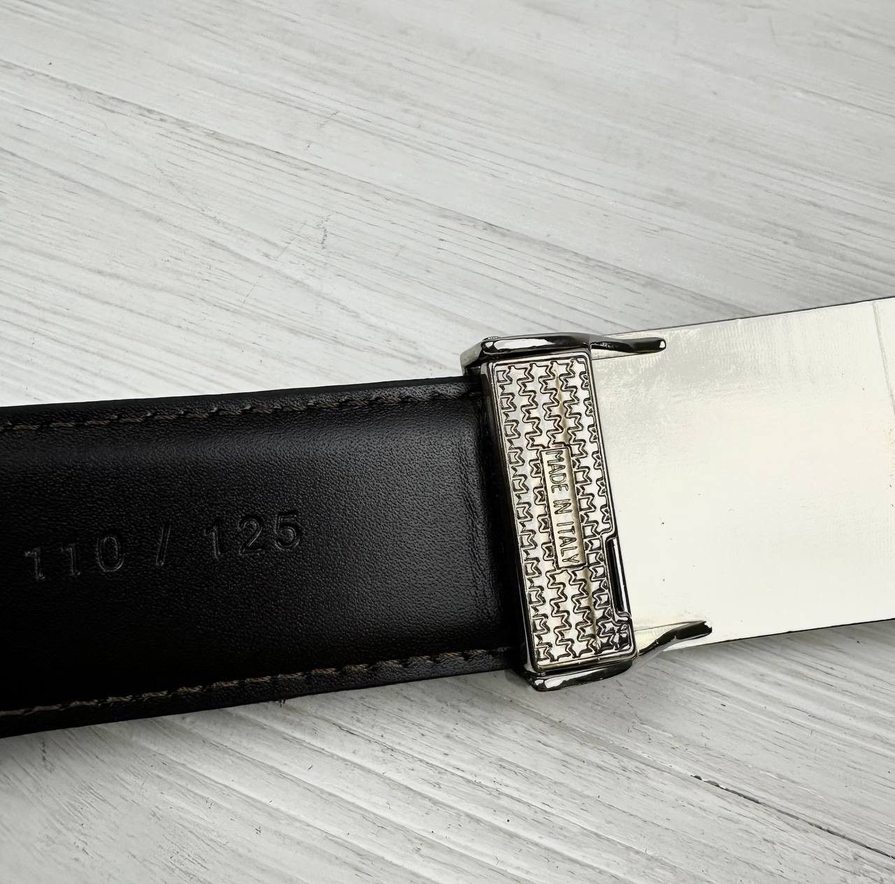 Trussardi Trussardi Collection Leather Belt Metal Buckle Made in Italy Size 38 - 11 Thumbnail