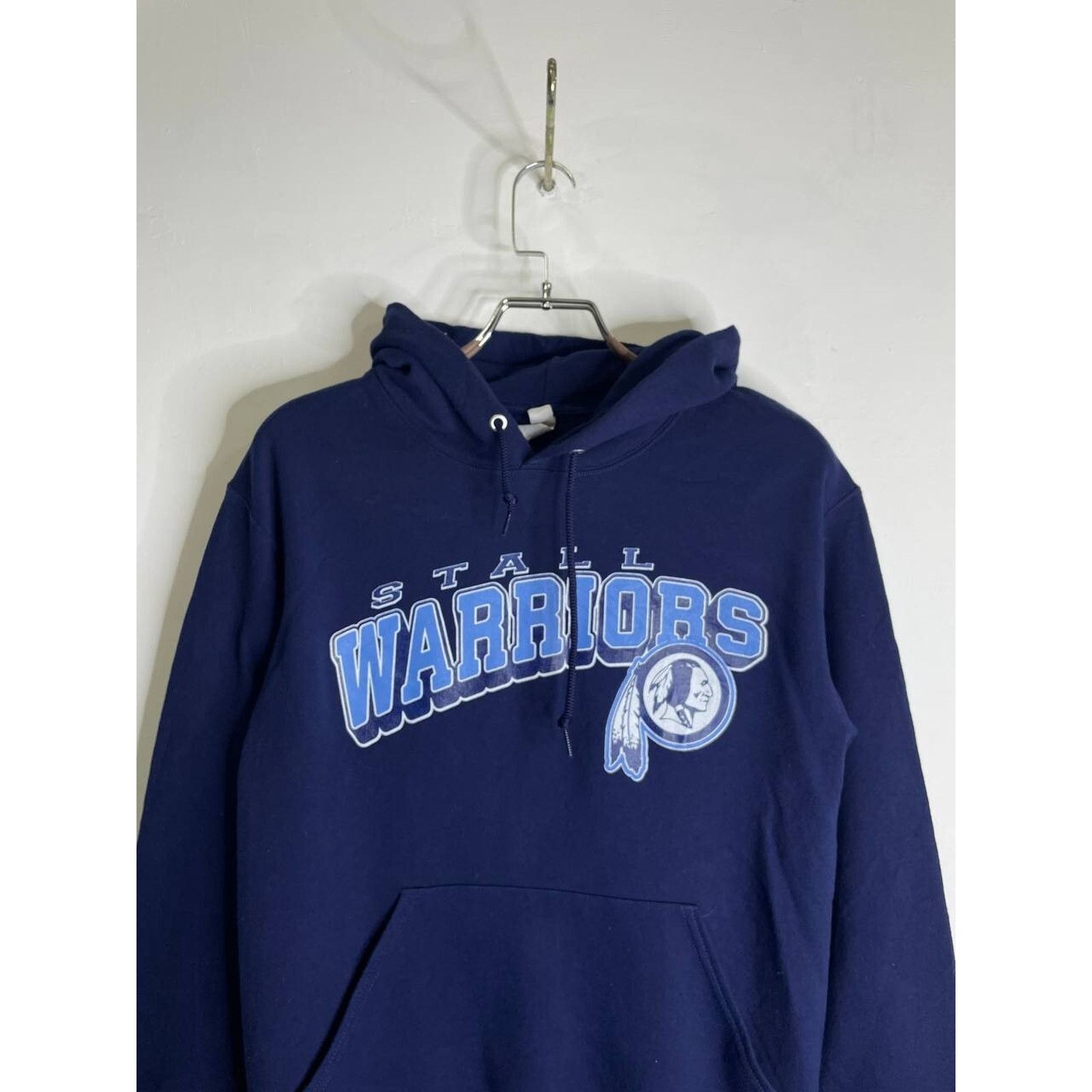 Jerzees Vintage Stall Warriors Navy Blue Hoodie Jerzees Size S Size US S / EU 44-46 / 1 - 3 Thumbnail