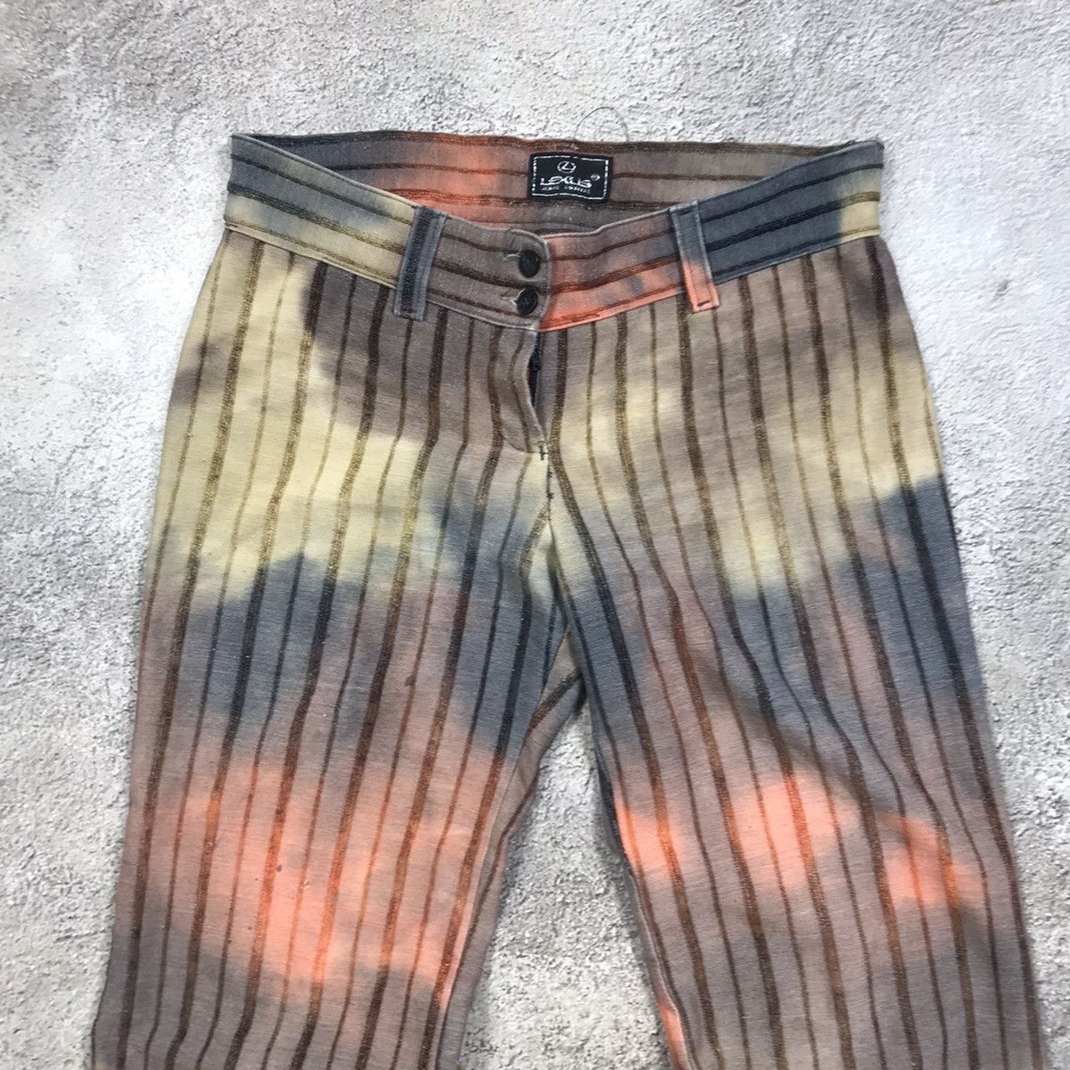 Vintage Vintage 90s Japan Tie Dye Baggy Flared Parachute Pants 29 Size 29" - 2 Thumbnail
