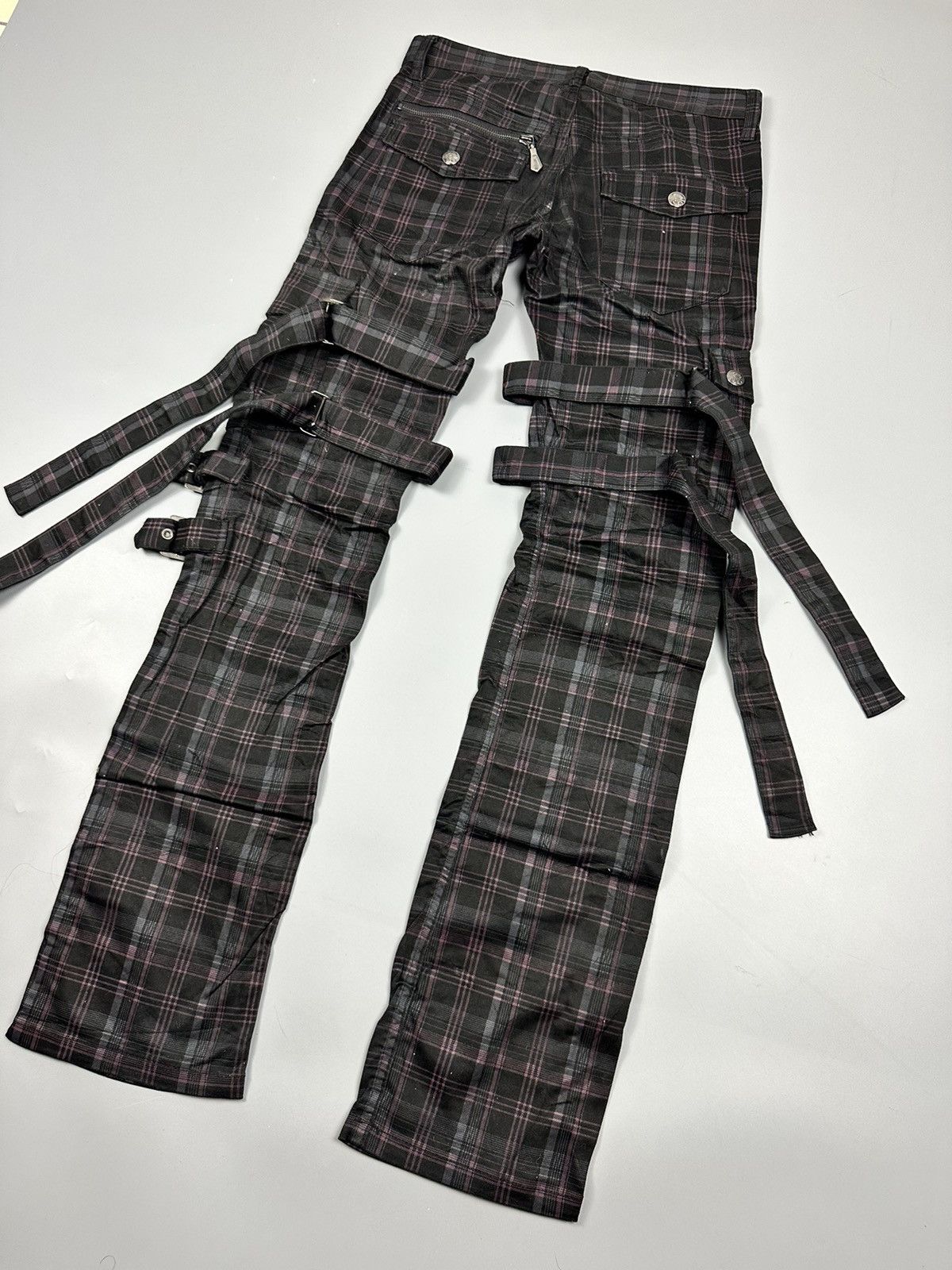 Seditionaries Vintage Bernings-Sho Punk Bondage Cargo Pants Size US 30 / EU 46 - 4 Thumbnail