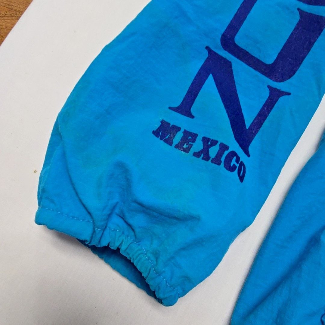Vintage Vintage Cancun Mexico Windbreaker Jacket Blue Hooded XL Size US M / EU 48-50 / 2 - 8 Thumbnail