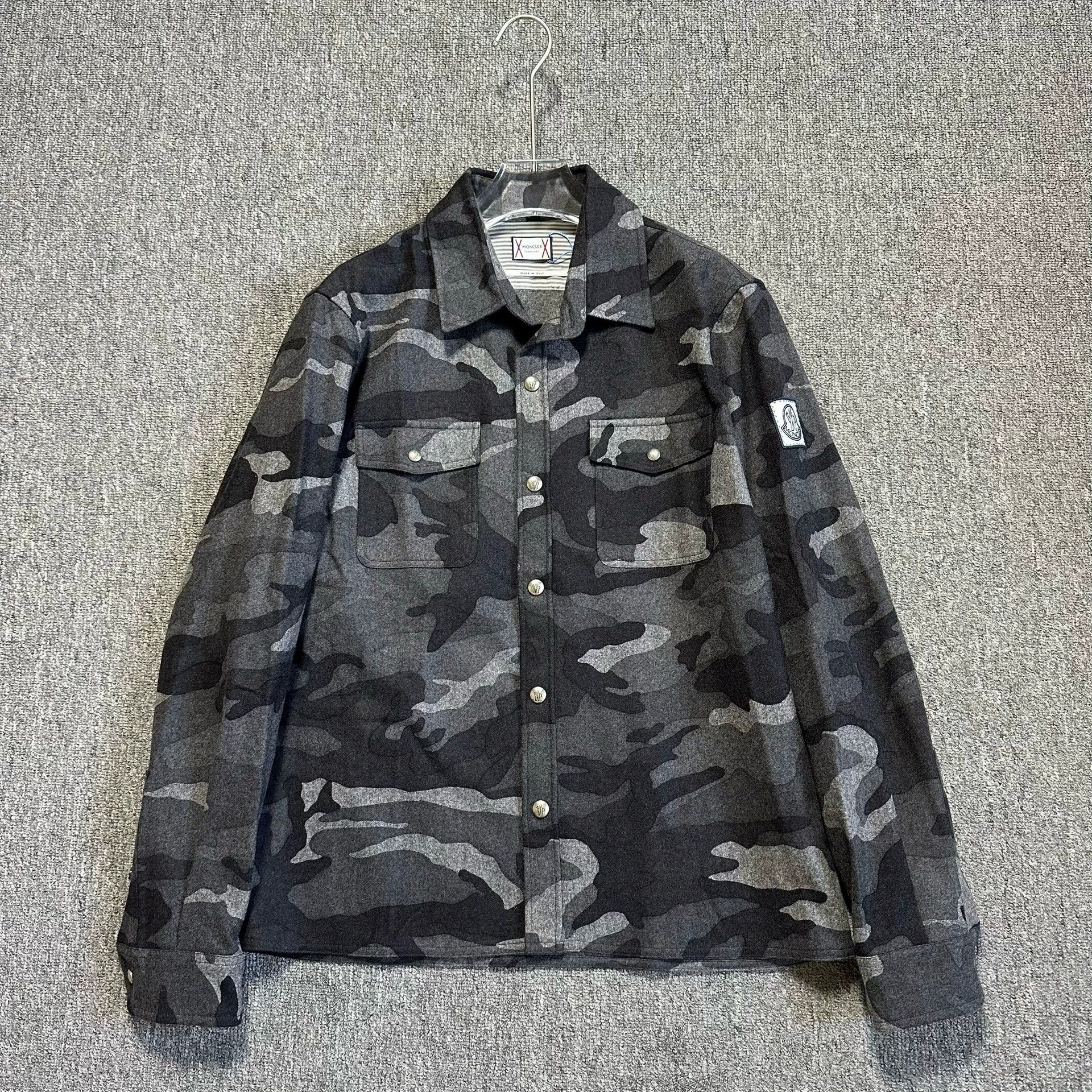 Moncler Genius Moncler Thom Browne Camouflage Wool Jacket Size US M / EU 48-50 / 2 - 1 Thumbnail