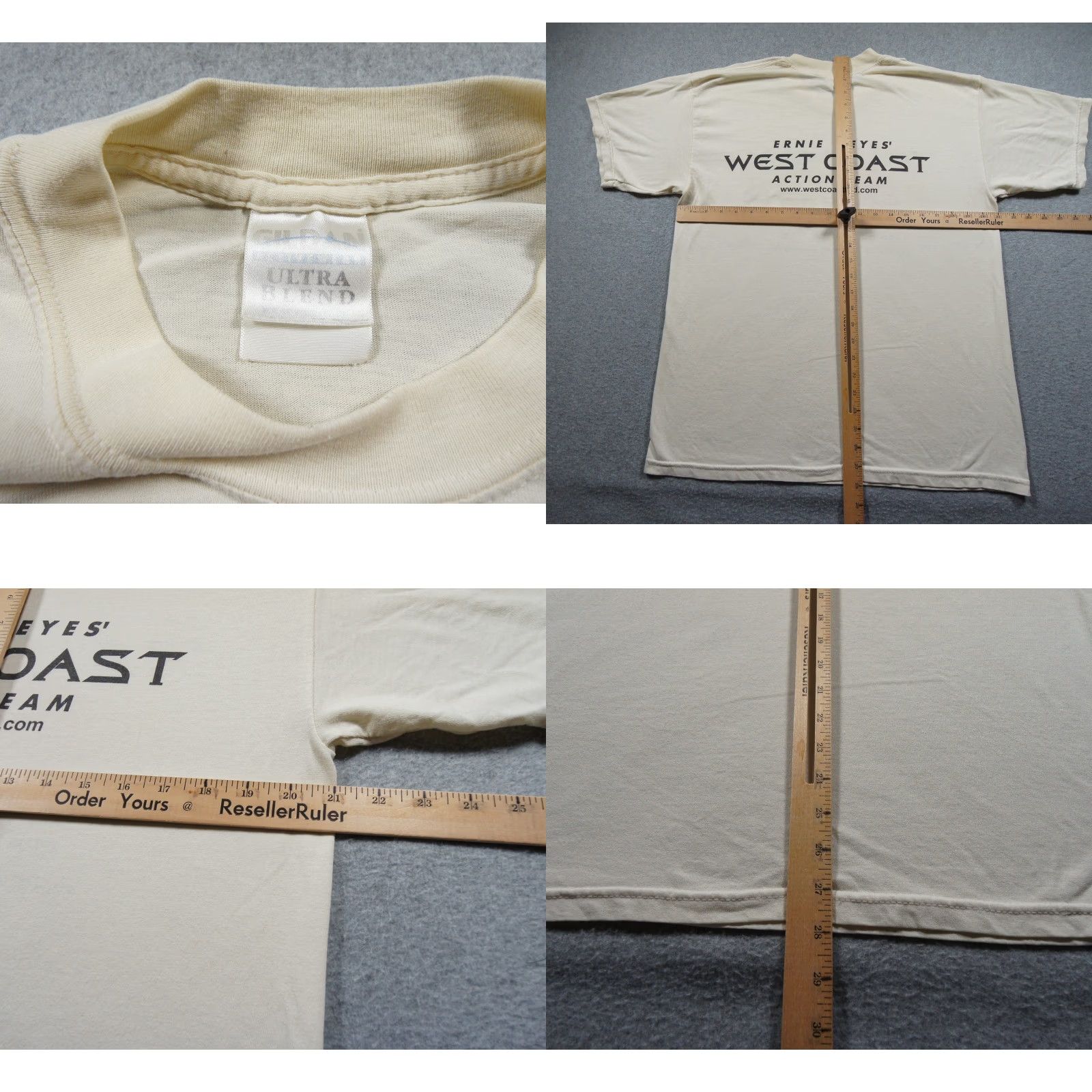 Gildan VINTAGE Ernie Reyes Shirt Mens Large White Martial Arts Graphic Tee Y2K Size US L / EU 52-54 / 3 - 8 Thumbnail